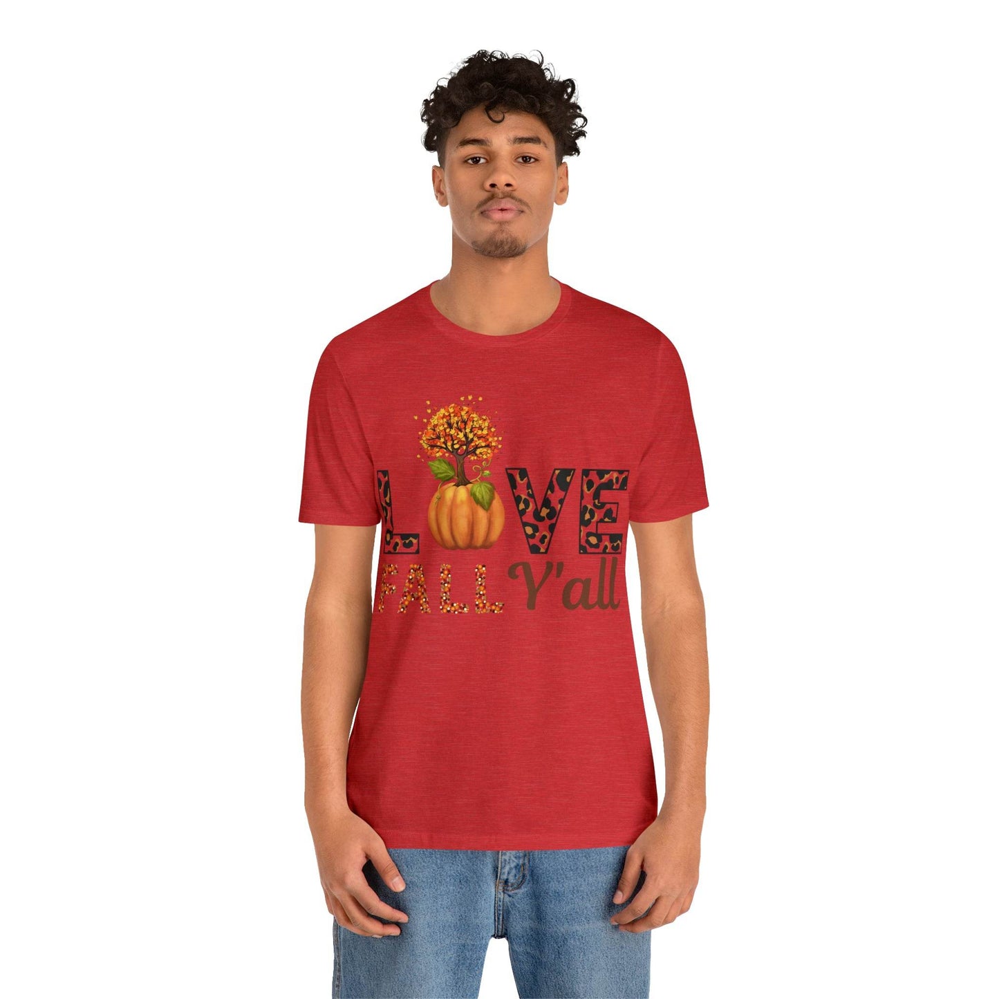 Leopard Print Love Fall Y'all shirt, Autumn Shirt, Fall shirt, Fall Gift - Giftsmojo