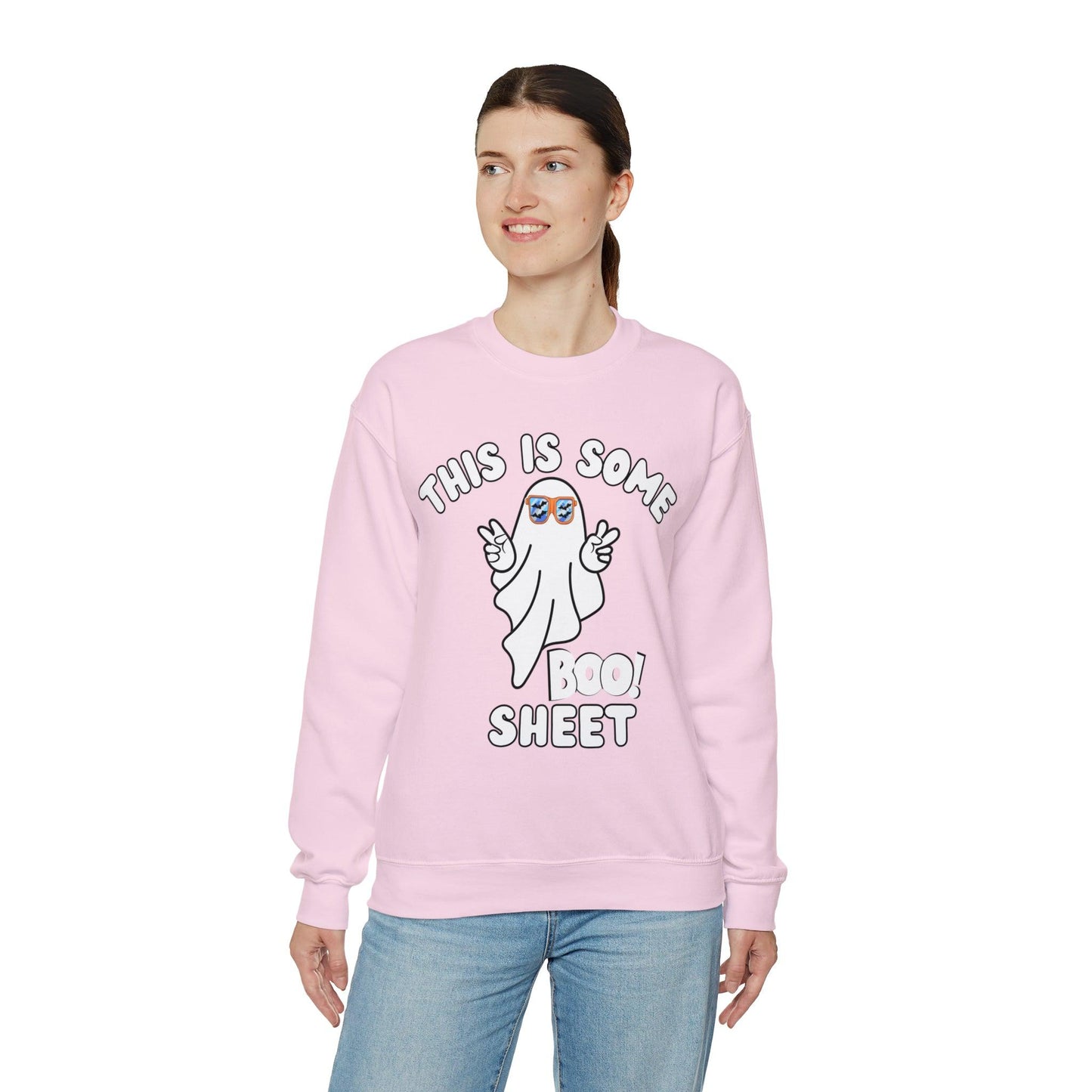 This Is Some Boo Sheet Ghost Sweatshirt Cute Ghost Sweatshirt Boo Ghost Sweatshirt Gift Shirt Funny Halloween Shirt Spooky Season Shirt