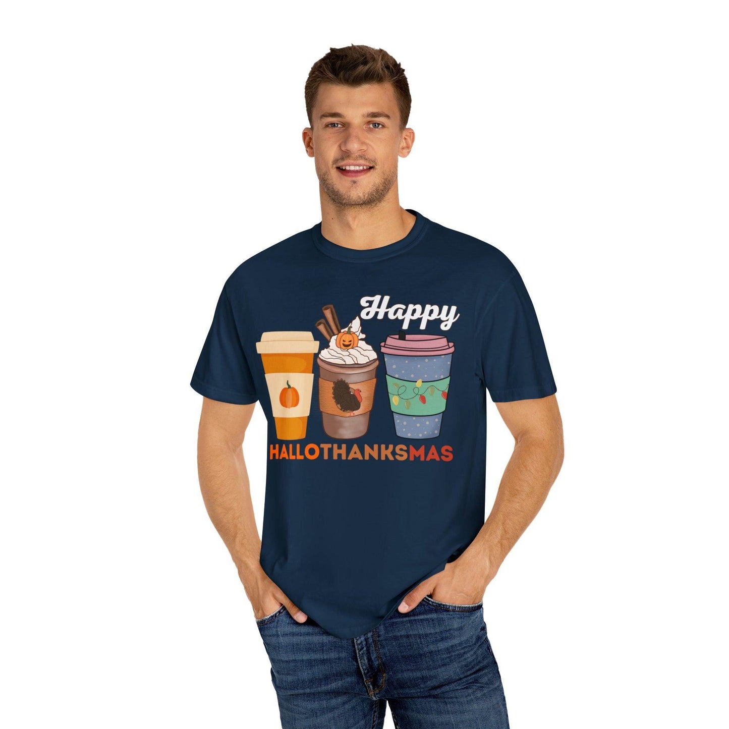 HALLOTHANKSMAS Gift for Fall Halloween Thanksgiving Christmas Gift - Giftsmojo