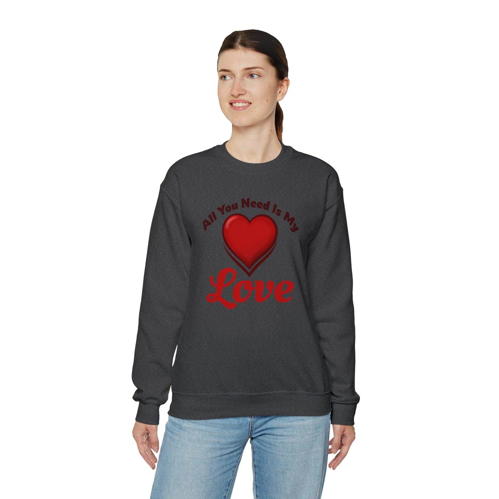 All you need is My Love Tee Hooded Sweatshirt - Giftsmojo