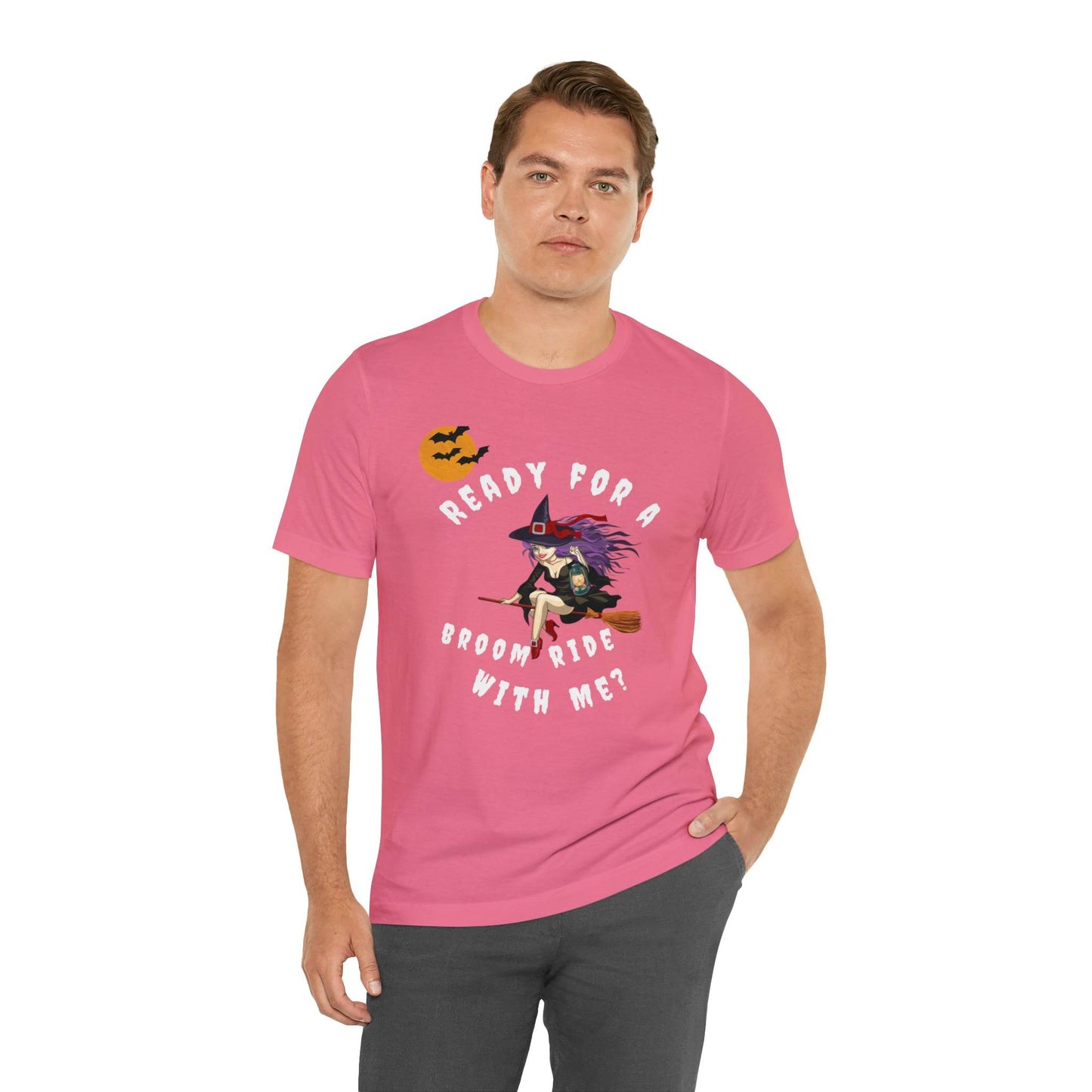 Ready for a Broom Ride with Me Halloween shirt, Witch shirt, Halloween tshirt, Halloween outfit, Work Halloween Costume - Giftsmojo