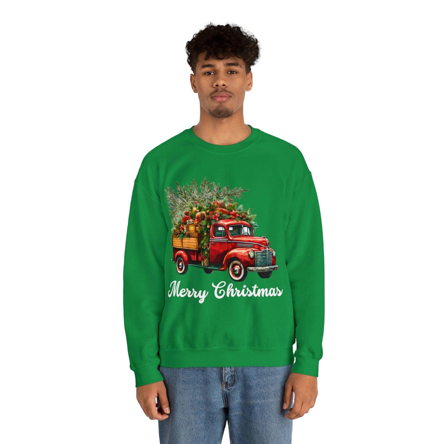 Christmas Tree Truck Sweatshirt Christmas Truck Sweatshirt Christmas Sweater Tree Truck Shirt Christmas Sweatshirt Tree Sweat Pine Tree Pullover - Giftsmojo
