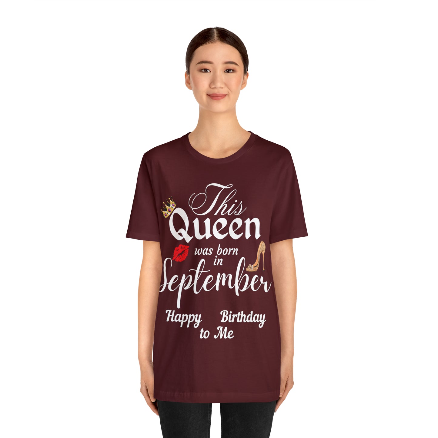 Birthday Queen Shirt, Gift for Birthday, This Queen was born in September Shirt, Funny Queen Shirt, Funny Birthday Shirt, Birthday Gift