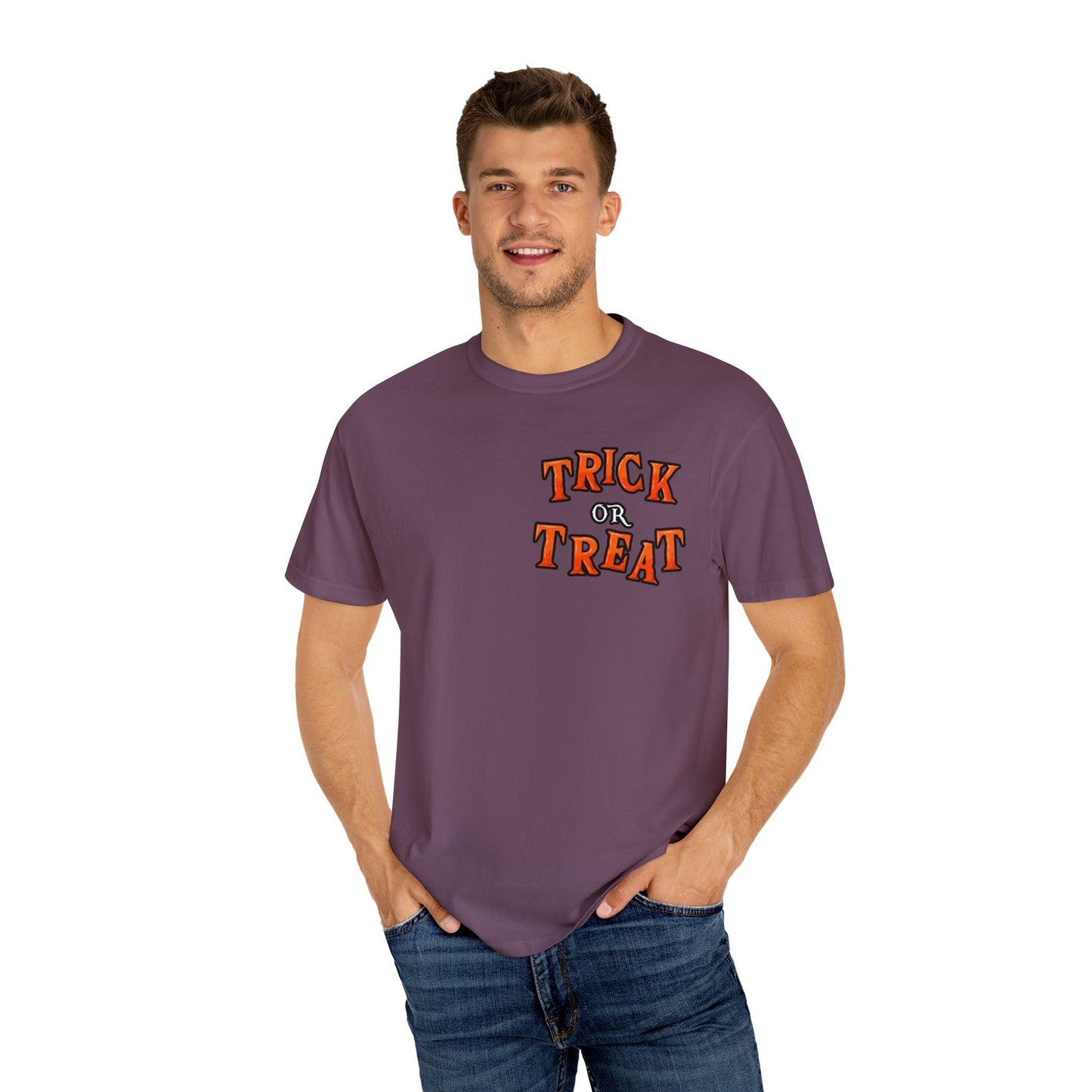 Halloween Party Outfit Trick or Treat Shirt Vintage Shirt Halloween Costume Cute Spooky Shirt, Halloween Gift Halloween T-shirt Trick or Treat Outfit