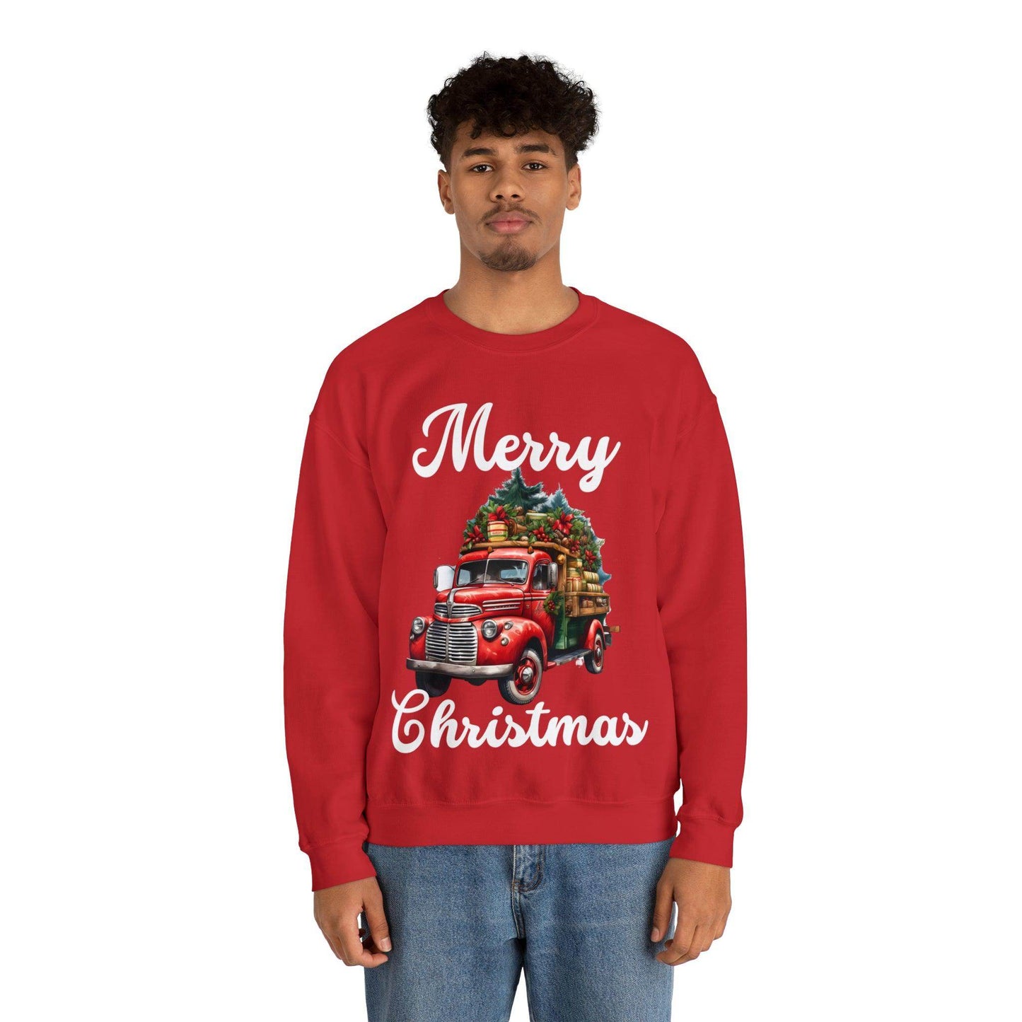 Christmas Tree Truck Sweatshirt Christmas Truck Sweatshirt Christmas Sweater Tree Truck Shirt Christmas Sweatshirt Tree Sweat Pine Tree Pullover - Giftsmojo