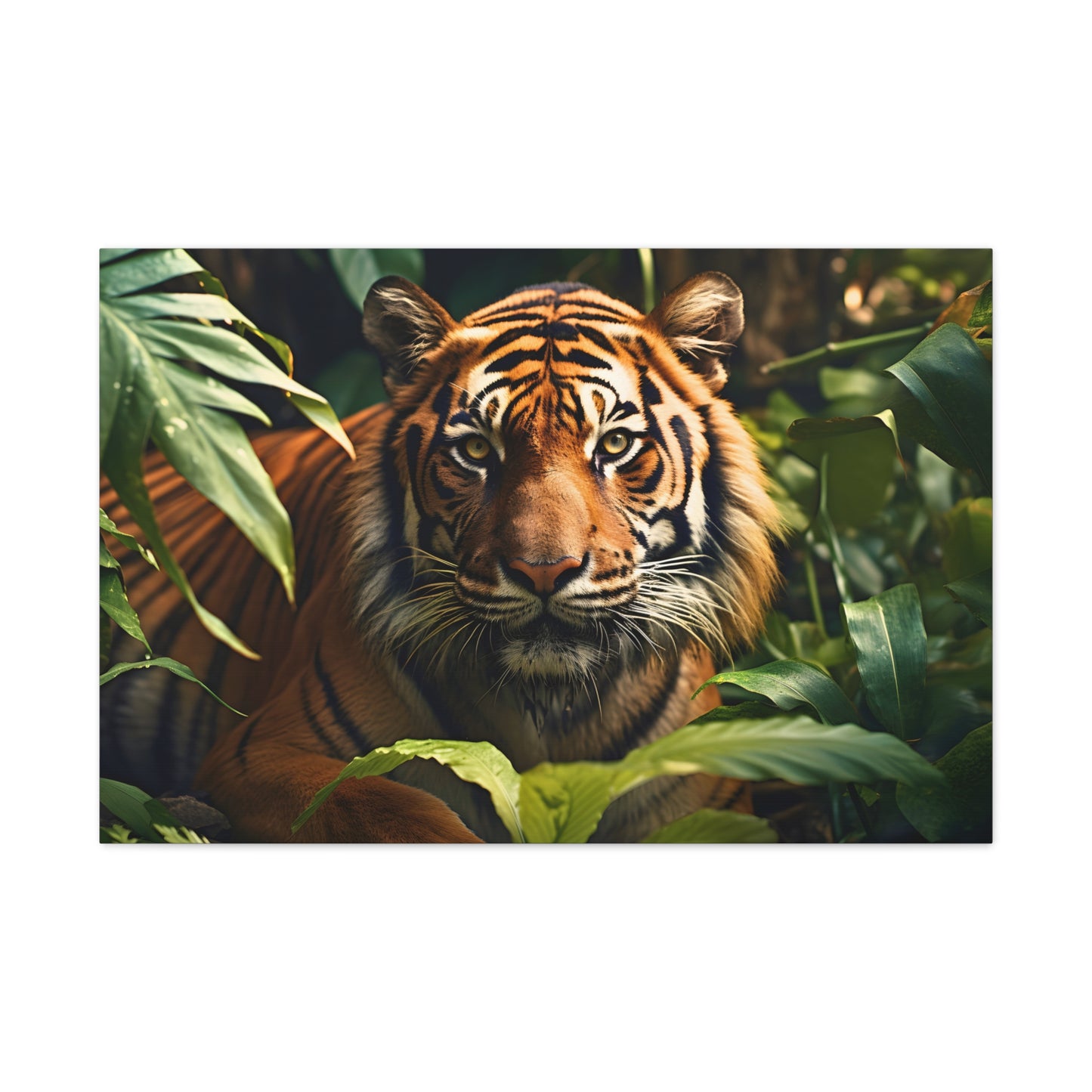 Tiger In Nature Art Canvas Gallery Wraps Tiger Print Large Canvas Art Animal Wall Art minimalist Wall Art Lover Gift
