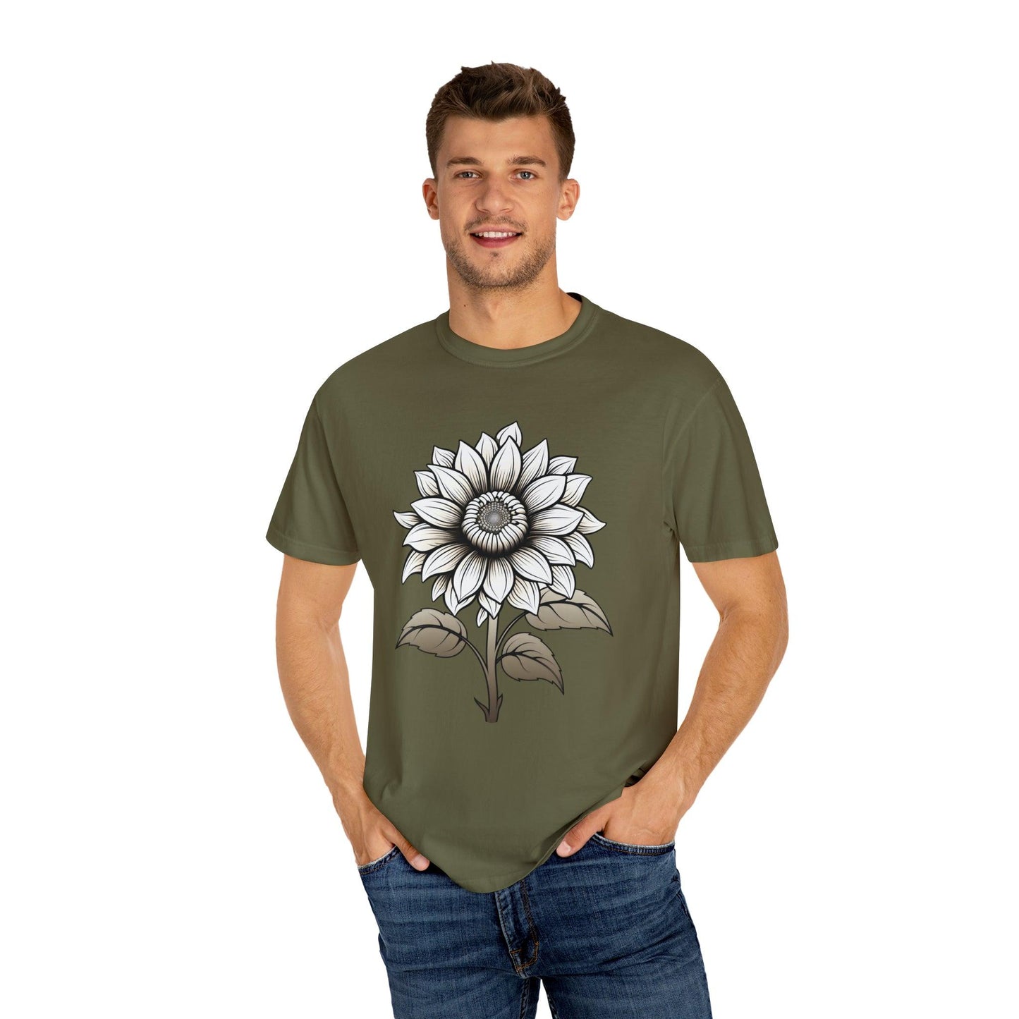 Sunflower Shirt Vintage Flower Shirt Aesthetic, Floral Graphic Tee Floral Shirt Flower T-shirt, Wild Flower Shirt Gift For Her