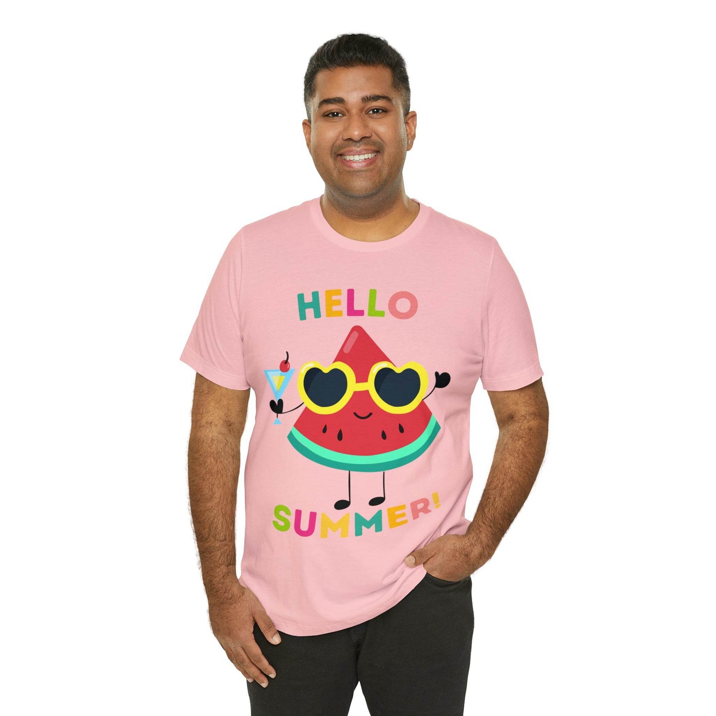 Hello Summer Shirt, Funny Summer Casual Top Tee,Unisex Summer Tshirt Ladies - Giftsmojo