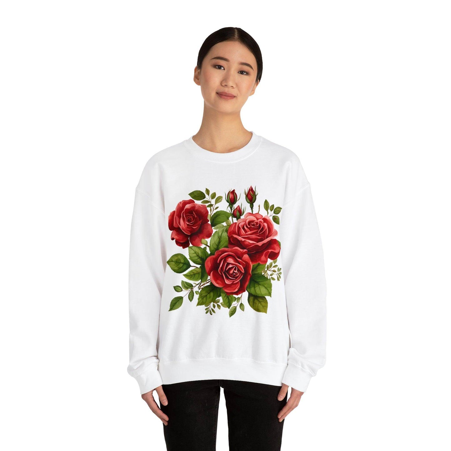 Christmas Flower Shirt Christmas Flower Sweatshirt Christmas Floral Sweatshirt Christmas Sweater Christmas Trendy Christmas Sweatshirt - Giftsmojo