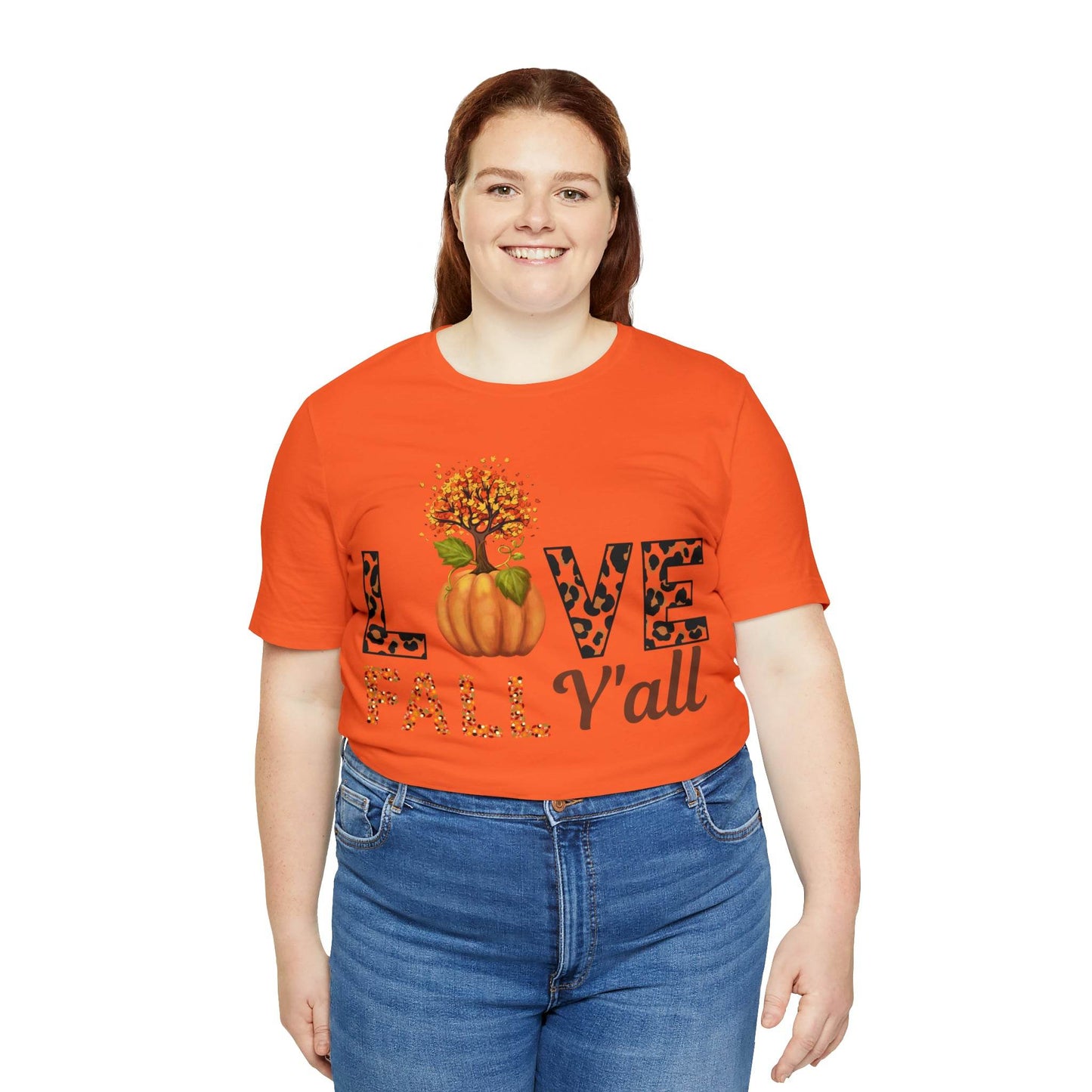 Leopard Print Love Fall Y'all shirt, Autumn Shirt, Fall shirt, Fall Gift - Giftsmojo