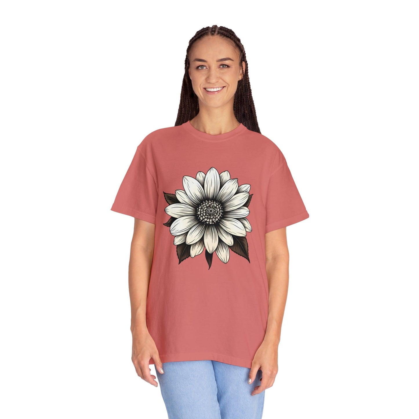 Sunflower Shirt Flower Shirt Aesthetic Women Top Floral Graphic Tee Floral Shirt Flower T-shirt, Wild Flower Shirt Gift For Her