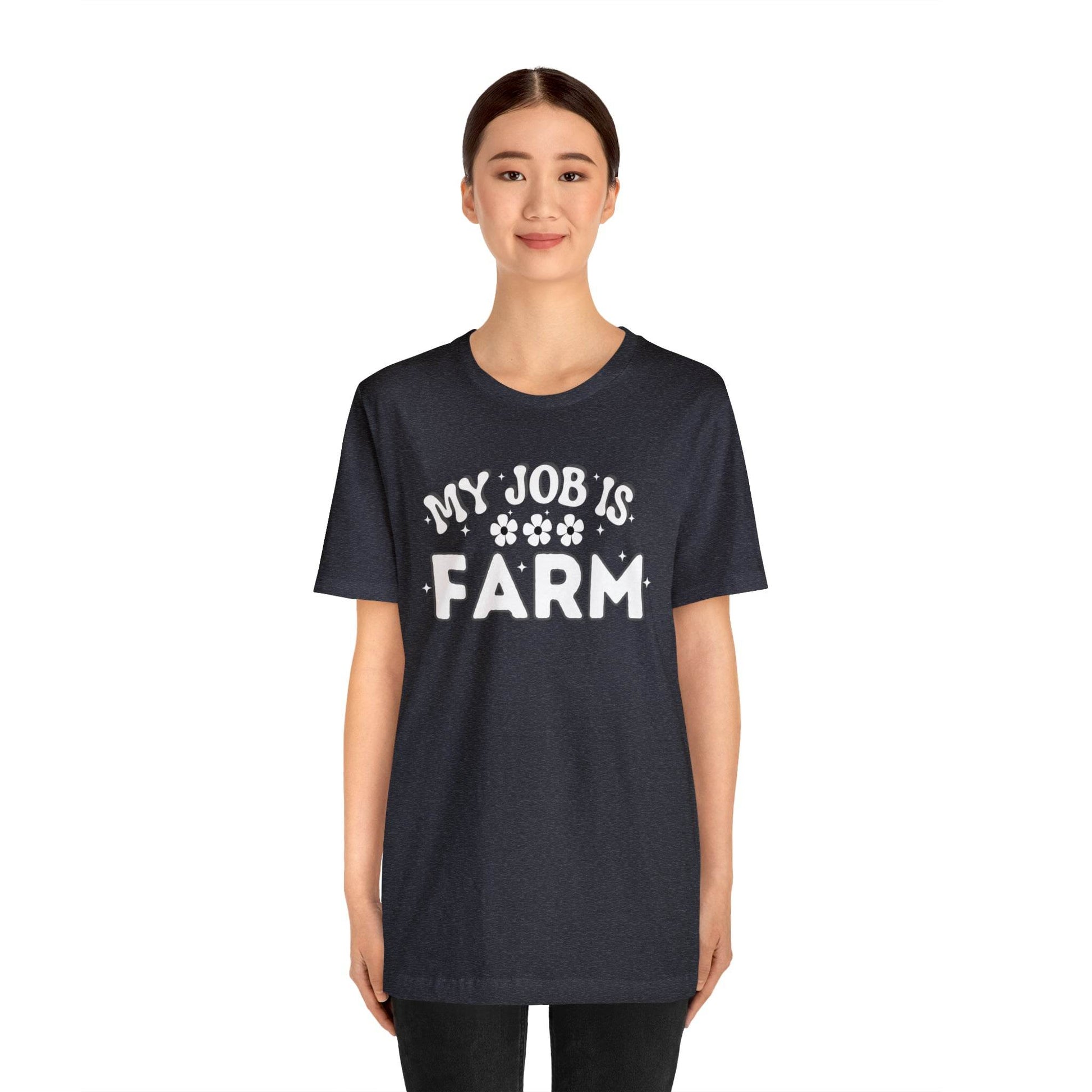 My Job is Farm Shirt Farmer Shirt Farming Shirt Homestead Gardening Shirt Farmers, Farmhand, Livestock Farmer, Crop Grower Horticulturist, Animal Scientist, Agricultural Engineer Environmental Scientist,  - Giftsmojo