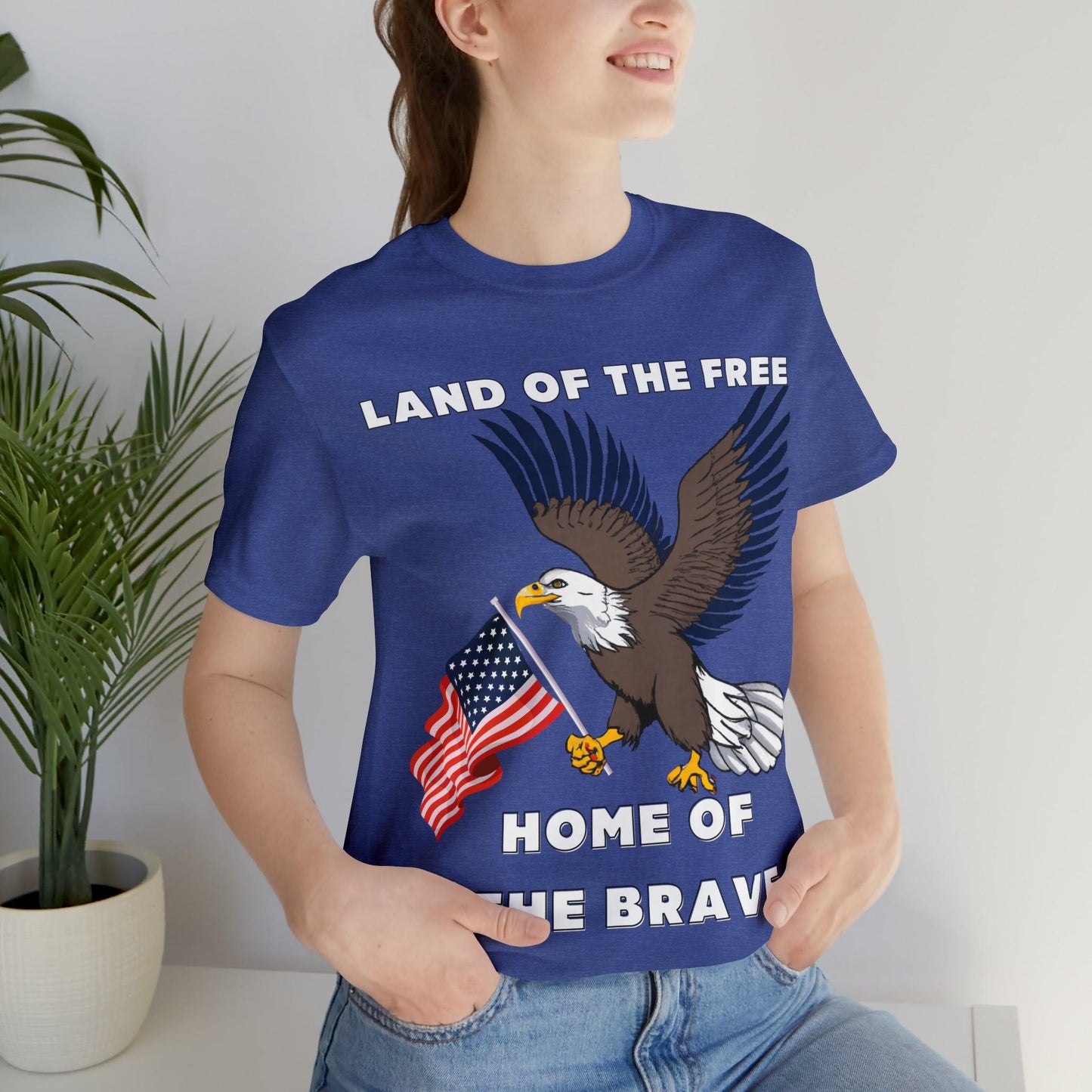 Celebrate Independence Day with Patriotic Shirts: Land of the free, Home of the Brave Shirt for Women and Men