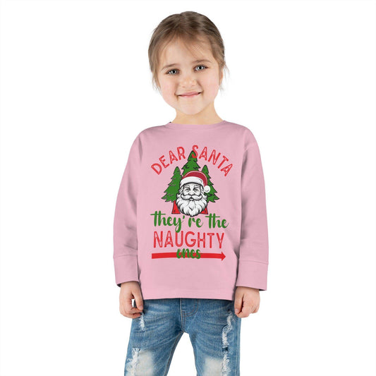 Kids Dear Santa They're The Naughty Ones Shirt For Christmas Shirt for Kids Christmas Outfit for Kids Santa Shirt - Giftsmojo