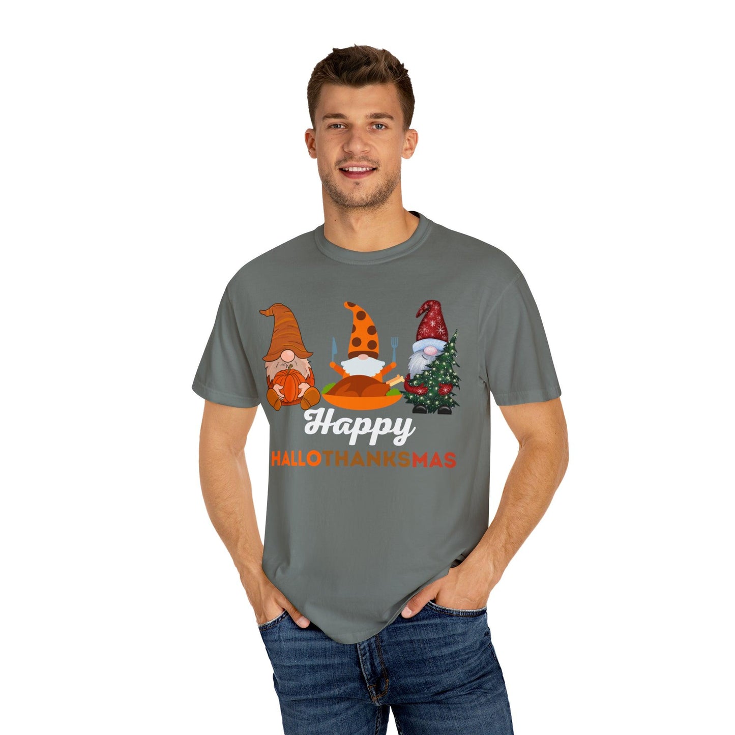 Happy HALLOTHANKSMAS Gift for Fall Halloween Thanksgiving Christmas Gift