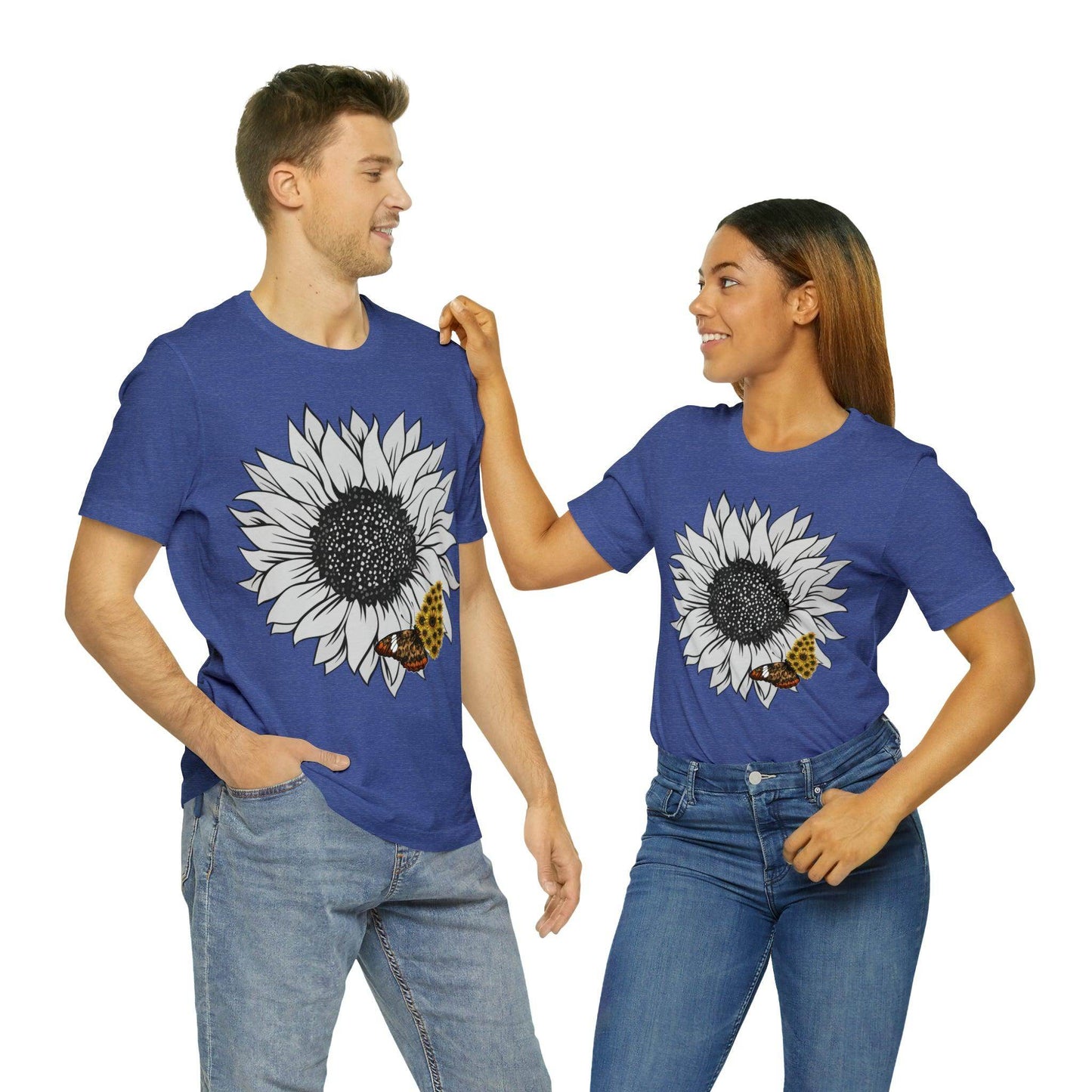 Flower Shirt, Sunflower Shirt, Floral Tee Shirt, Garden Shirt, Womens Fall Summer Shirt Sunshine Tee, Gift for Gardener, Nature love shirt - Giftsmojo