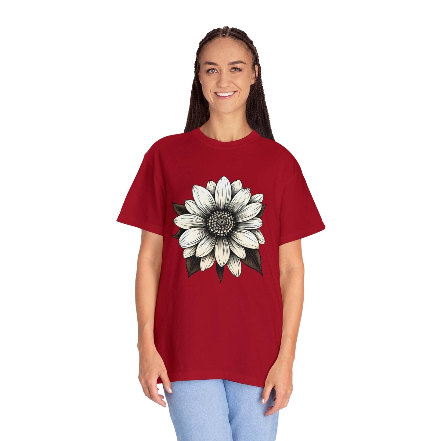 Sunflower Shirt Flower Shirt Aesthetic Women Top Floral Graphic Tee Floral Shirt Flower T-shirt, Wild Flower Shirt Gift For Her - Giftsmojo