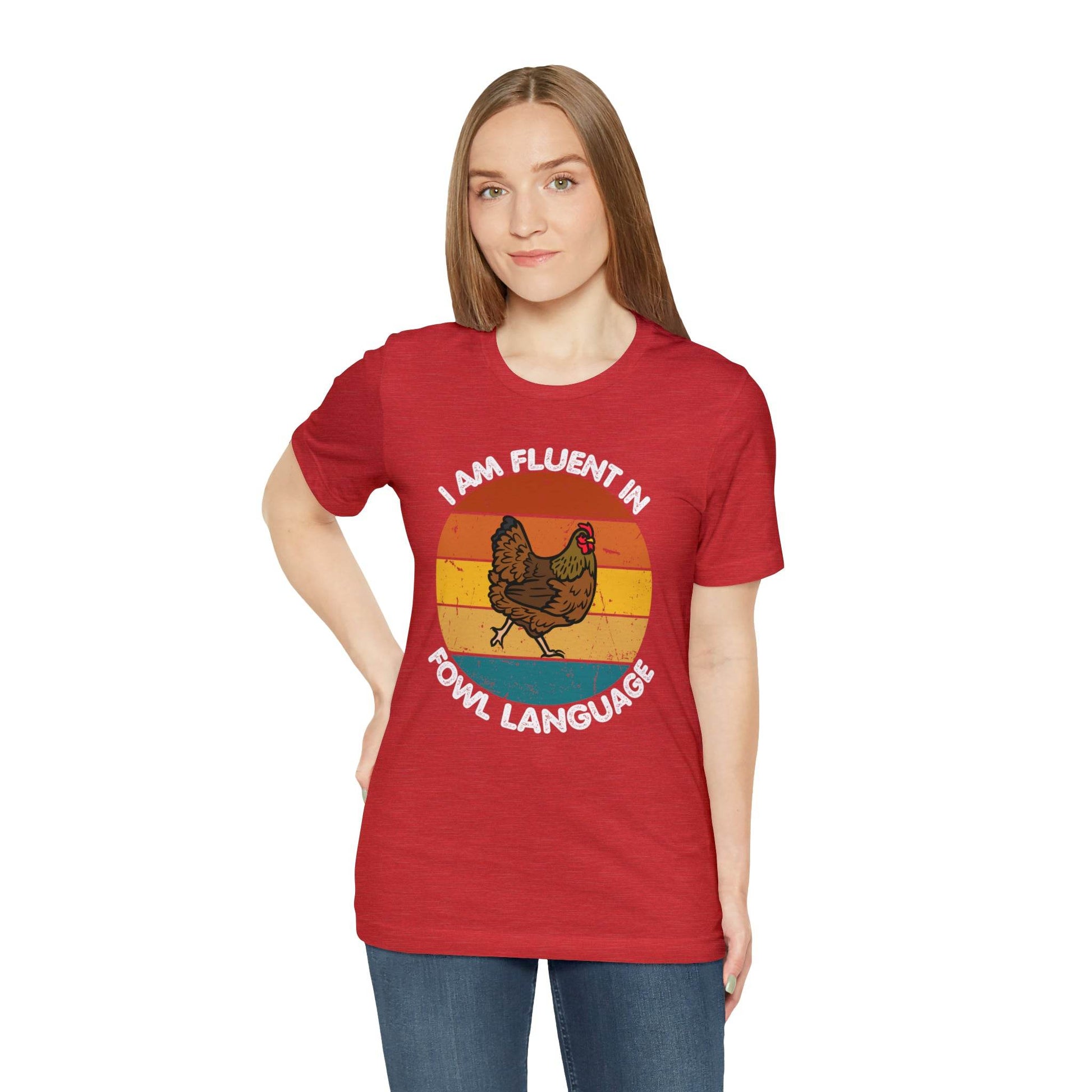 Fluent in Fowl Language shirt, Chicken Shirt Chicken Tee Chicken Owner Gift - Gift For Chicken Lover gift - Giftsmojo
