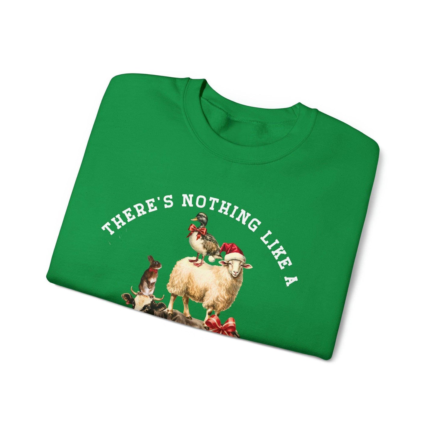 There's Nothing Like Christmas On The Farm Christmas Sweatshirt Farm Christmas Farm Sweatshirt Christmas Sweater Trendy Christmas Shirt Farmers - Giftsmojo