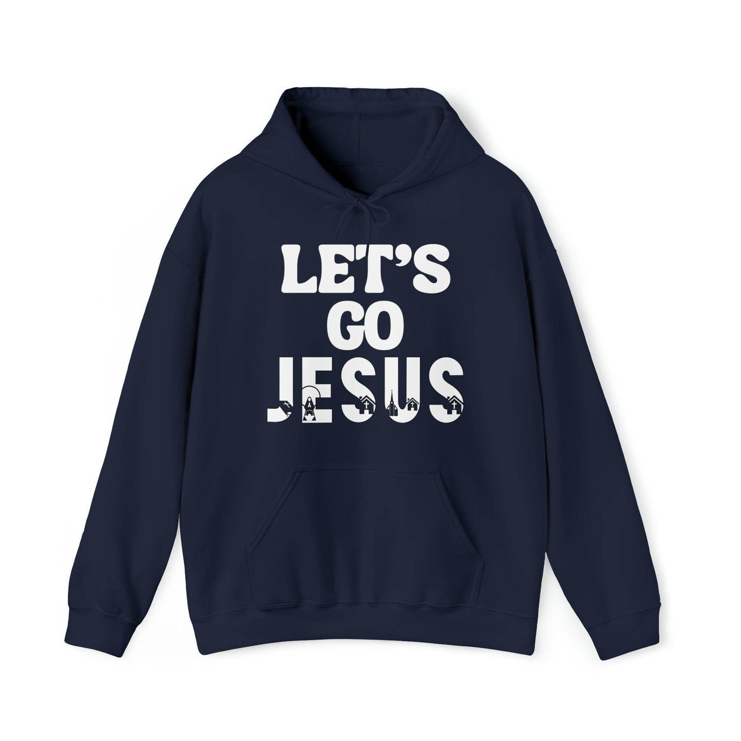 Let's Go Jesus Hooded Sweatshirt Funny Christian Shirt Christian Gift Trendy Christian Sweatshirt Religious Sweatshirt Jesus Hoodie Faith Shirt - Giftsmojo