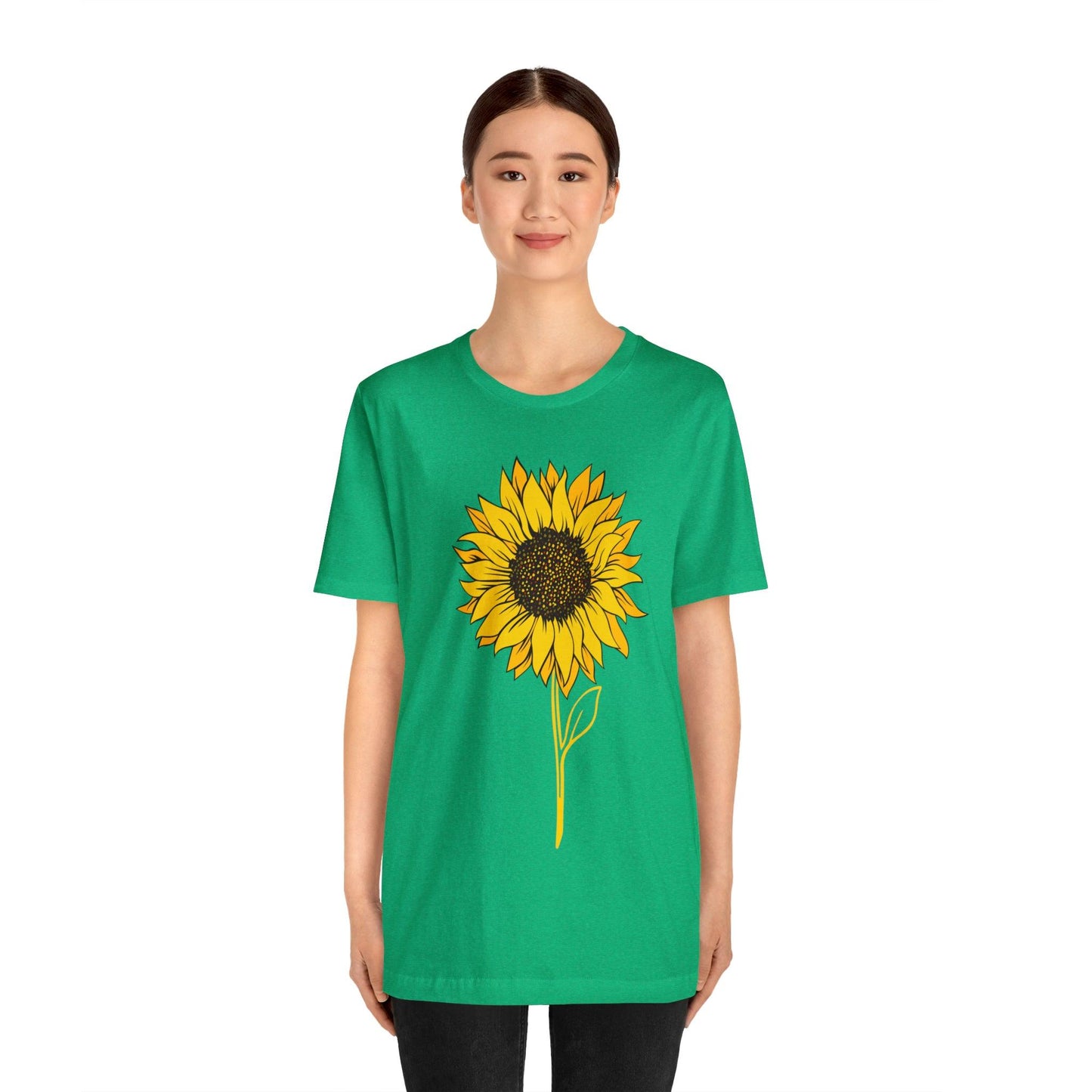 Sunflower Shirt, Floral Tee Shirt, Flower Shirt, Garden Shirt, Womens Fall Summer Shirt Sunshine Tee, Gift for Gardener, Nature love T shirt