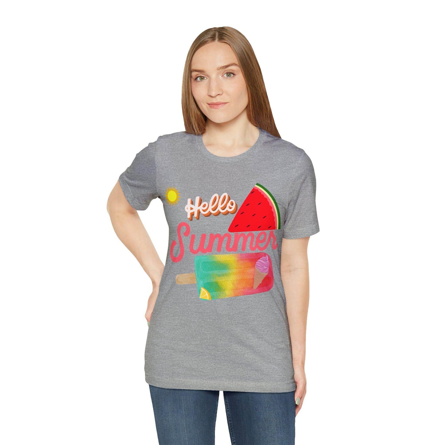 Hello Summer Shirt, Hello Summer, Summer shirts for women and men, Funny Shirt, Summer Vibes, Trendy Fashion, Summertime Fun - Giftsmojo