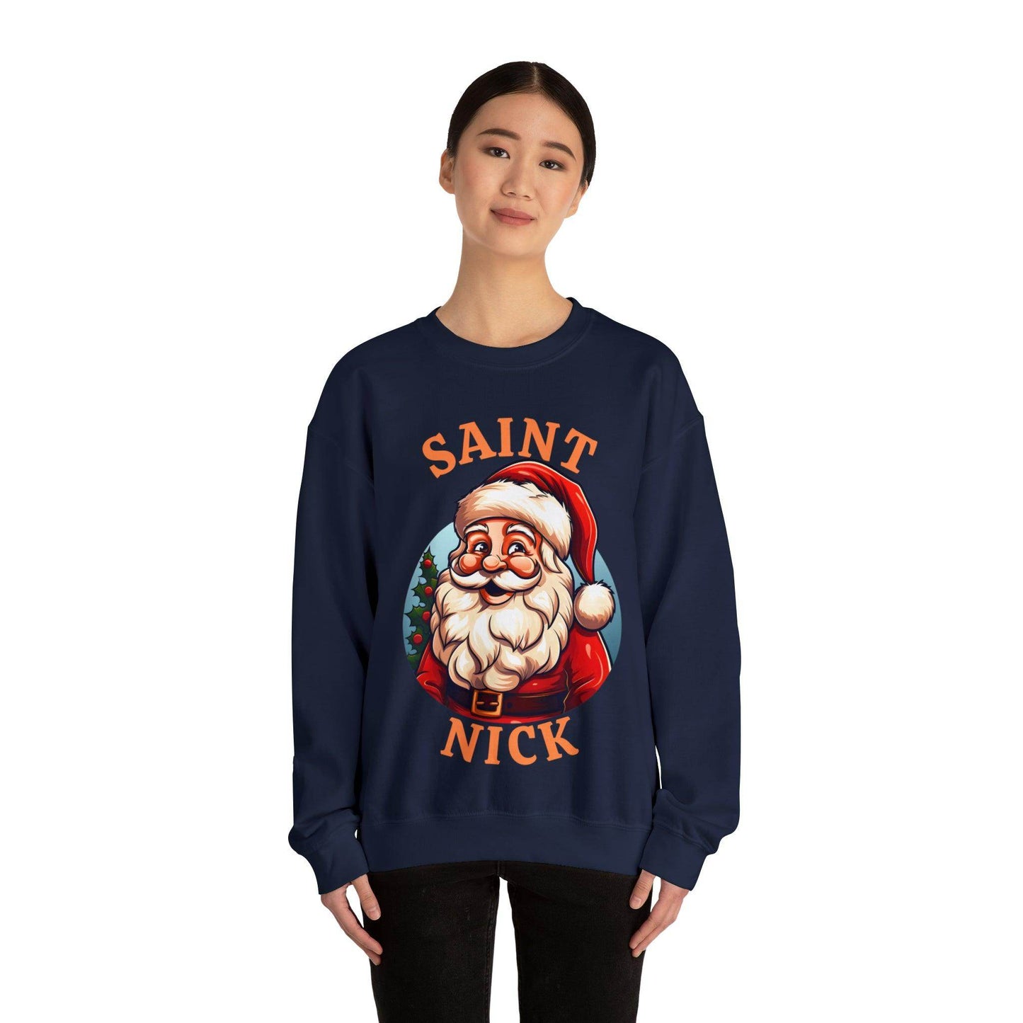 Saint Nick Shirt Christmas Santa Sweatshirt Santa Sweater Christmas Sweater Christmas Shirt Santa Claus Shirt - Giftsmojo