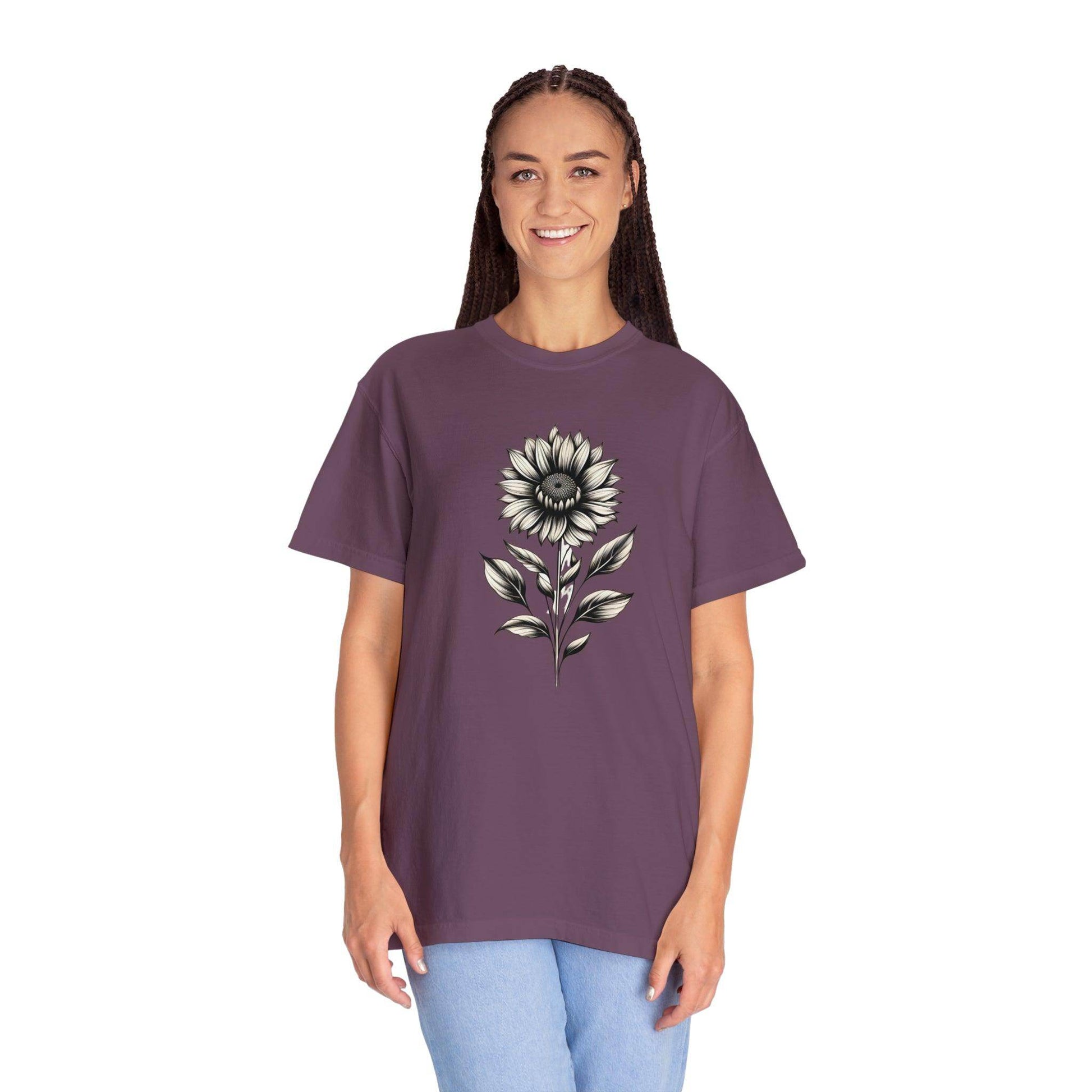 Sunflower Shirt Flower Shirt Aesthetic, Floral Graphic Tee Floral Shirt Flower T-shirt, Wild Flower Shirt Gift For Her Wildflower T-shirt - Giftsmojo