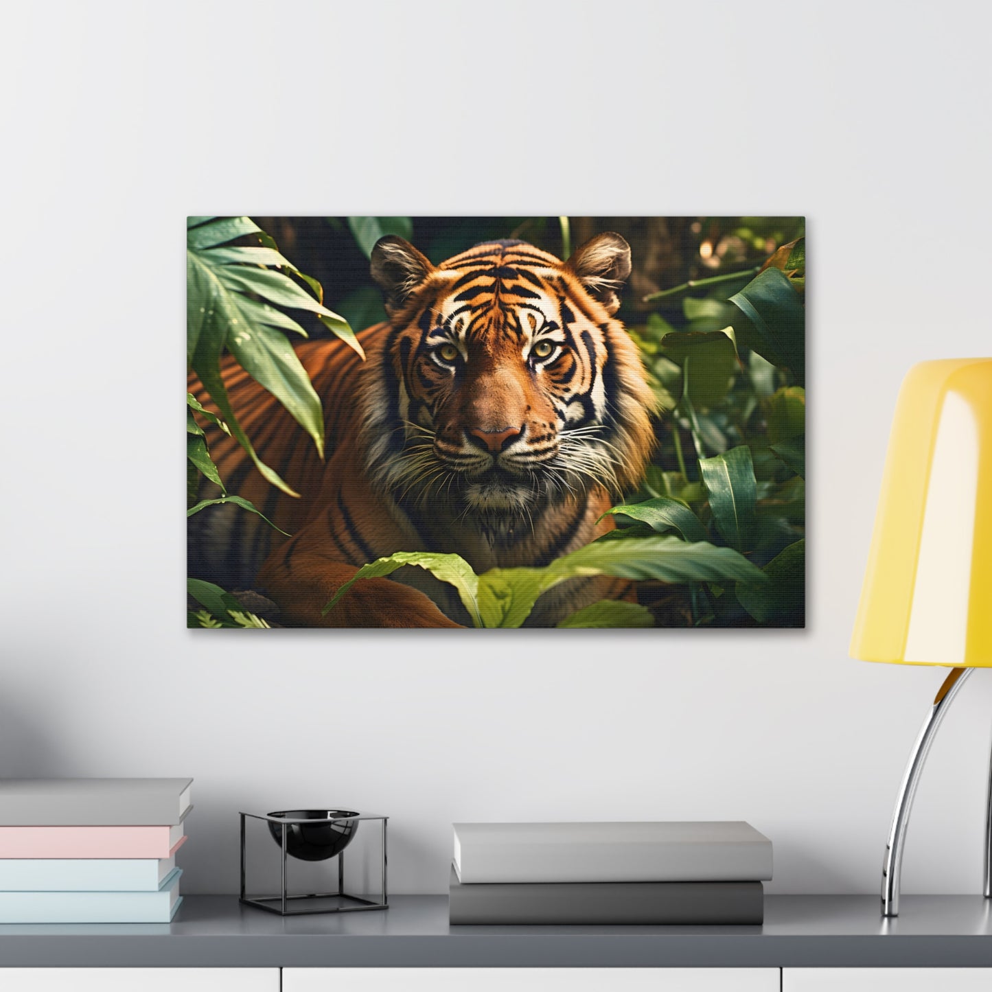 Tiger In Nature Art Canvas Gallery Wraps Tiger Print Large Canvas Art Animal Wall Art minimalist Wall Art Lover Gift