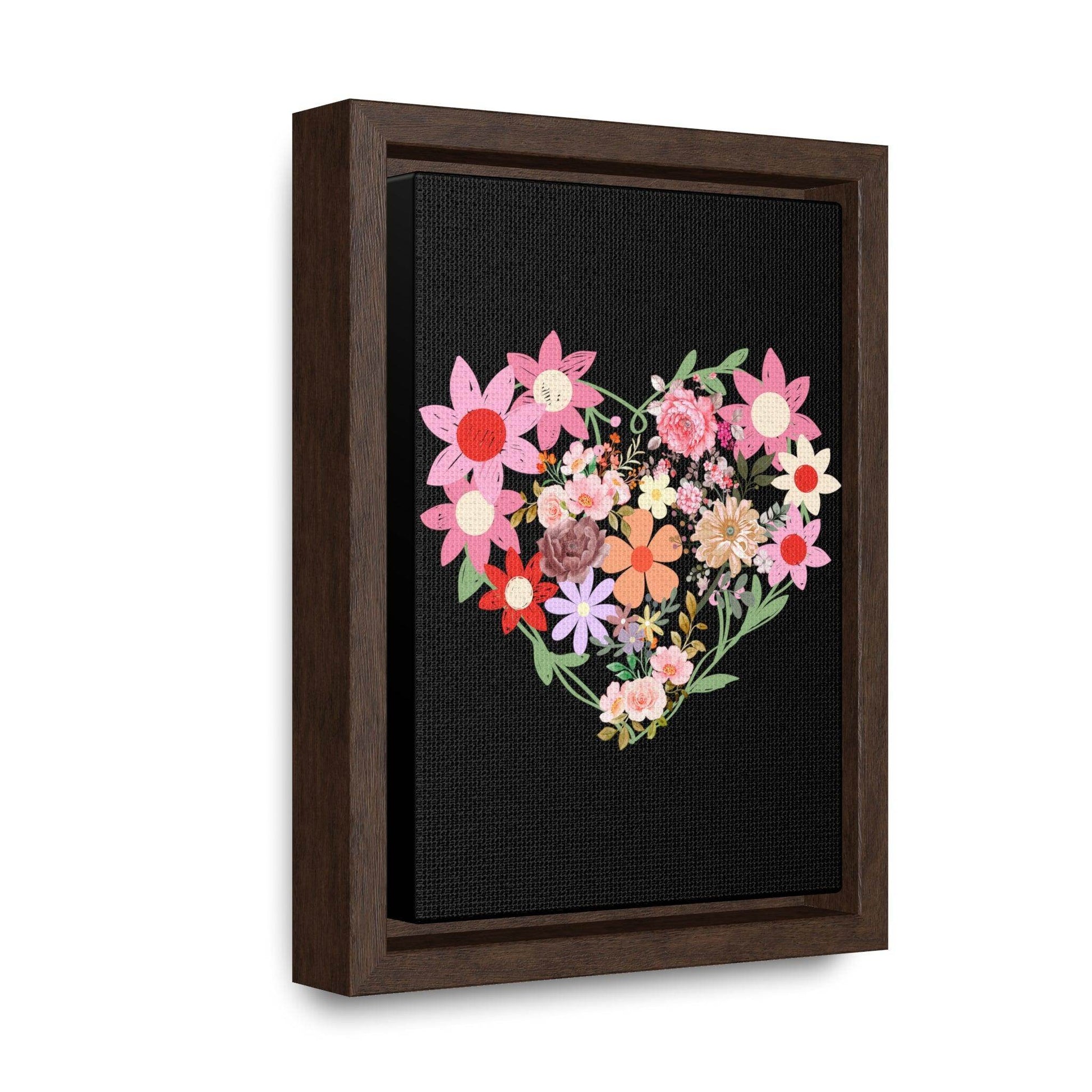 Wild Flower Heart Gallery Canvas Wraps, Home decorations, New house gift, Wall art, Home decor gift, house warming gift, home gifts, - Giftsmojo