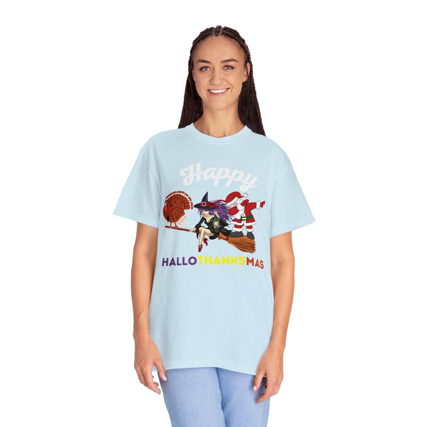 Happy HALLOTHANKSMAS Gift for Fall Halloween Thanksgiving Christmas Gift - Giftsmojo