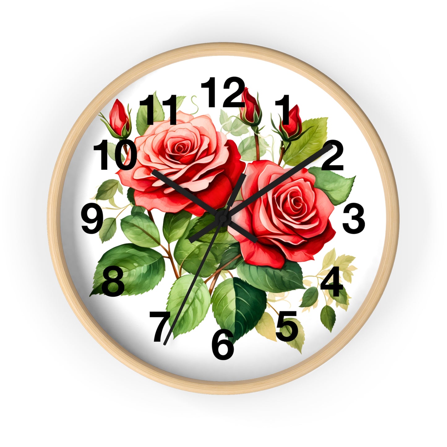 Wall Clock Floral Wall Clock Kids Room Home Decor New Home Gift House Warming Gift