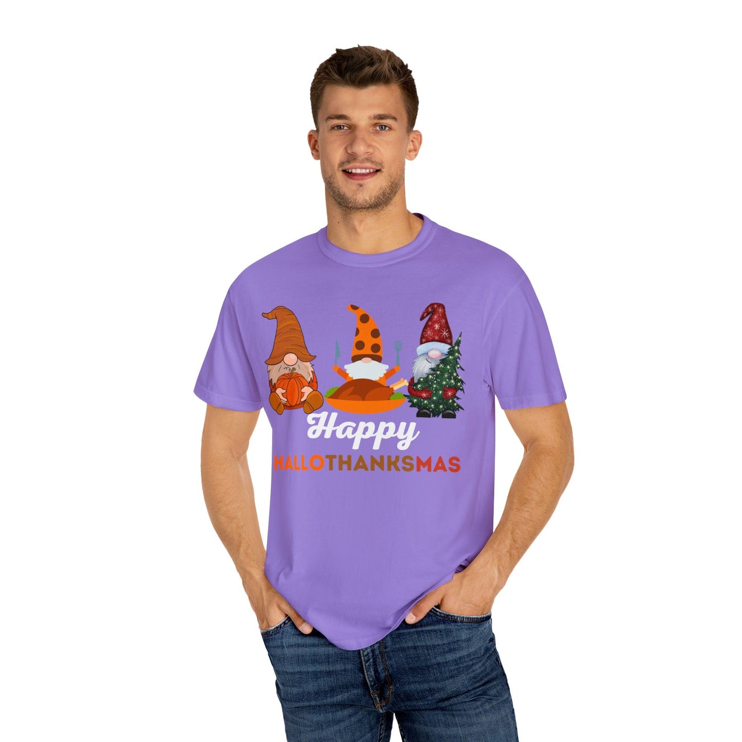 Happy HALLOTHANKSMAS Gift for Fall Halloween Thanksgiving Christmas Gift