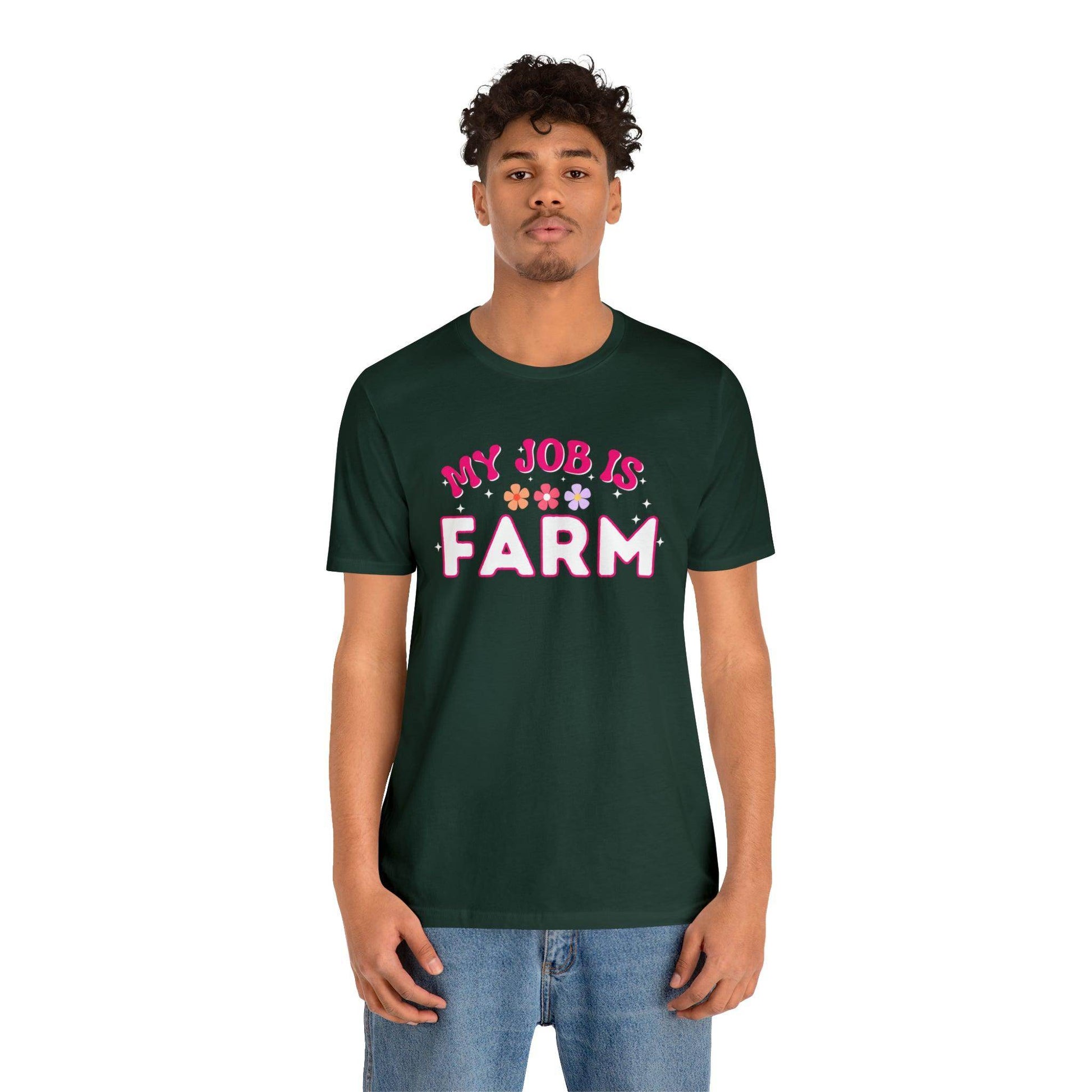 My Job is Farm Shirt Farmer Shirt Farming Shirt Homestead Gardening Shirt - Giftsmojo