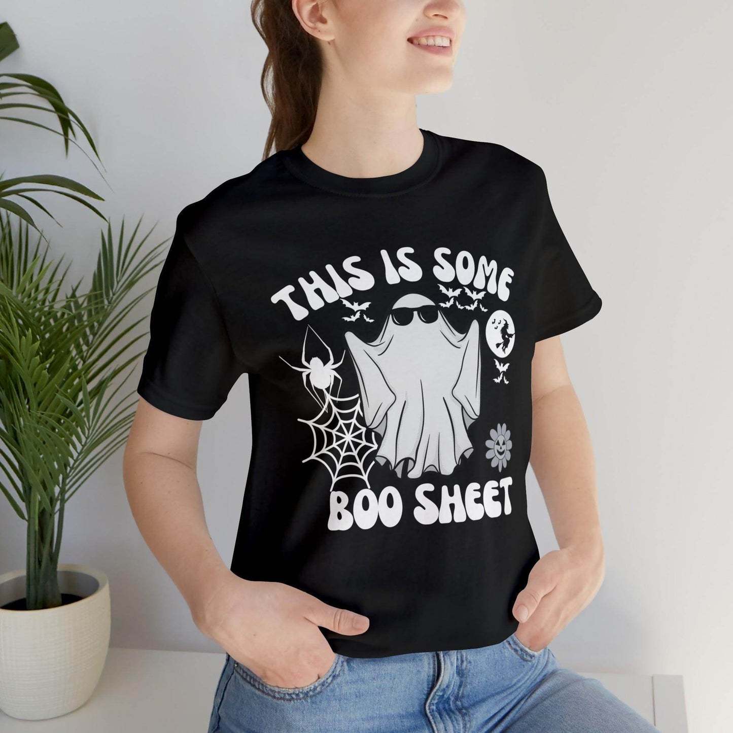 This Is Some Boo Sheet Funny Halloween Shirt Funny Halloween Costume Spooky Season Tee Funny Gift Shirt for Birthday Christmas Anniversary - Giftsmojo