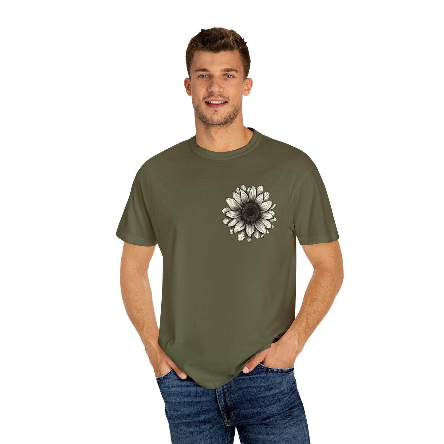 Women Sunflower Shirt Flower Shirt Aesthetic, Floral Graphic Tee Floral Shirt Flower T-shirt, Wild Flower Shirt Gift For Her Wildflower T-shirt - Giftsmojo
