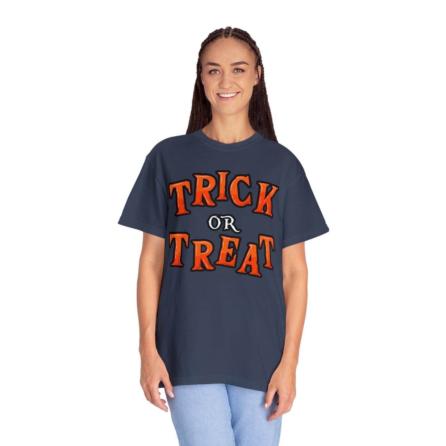 Trick or Treat Shirt Halloween Party Outfit Vintage Shirt Halloween Shirt Cute Spooky Shirt, Halloween Gift Halloween T-shirtRetro Halloween Tshirt - Giftsmojo