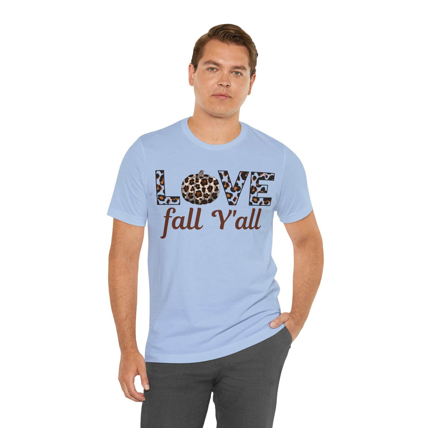 Leopard Print Love Fall Y'all Love Fall shirt Fall lover gift - Giftsmojo
