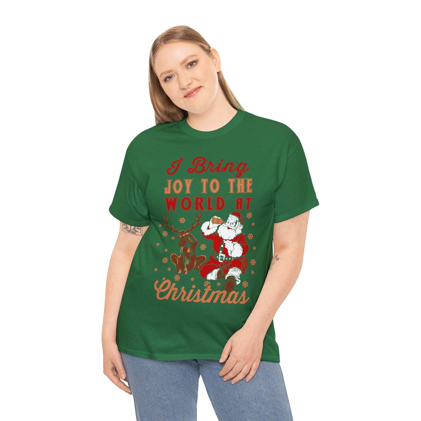 I bring Joy to the World at Christmas Shirt, Christmas Tee Christmas outfit, Christmas gifts - Giftsmojo