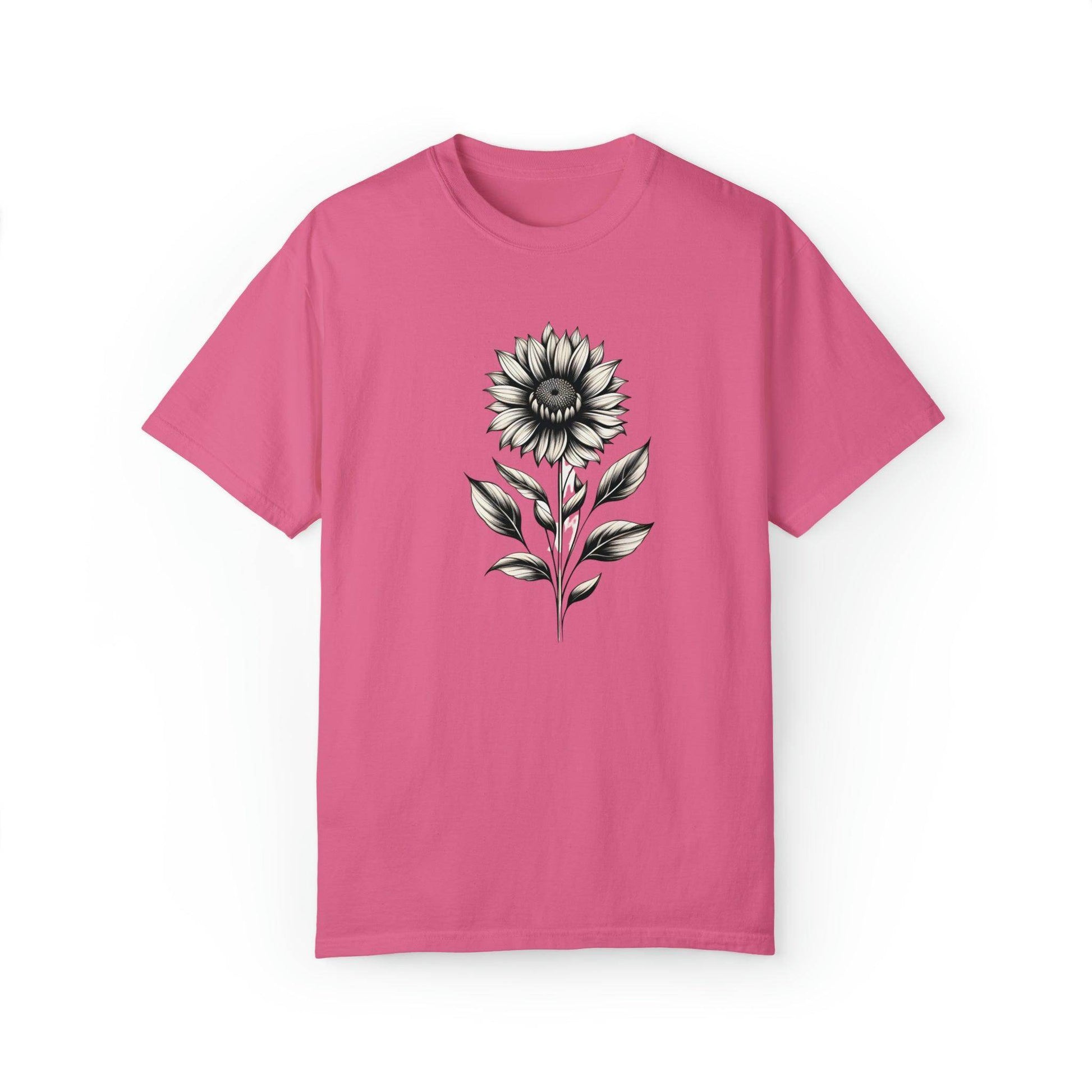 Sunflower Shirt Flower Shirt Aesthetic, Floral Graphic Tee Floral Shirt Flower T-shirt, Wild Flower Shirt Gift For Her Wildflower T-shirt - Giftsmojo