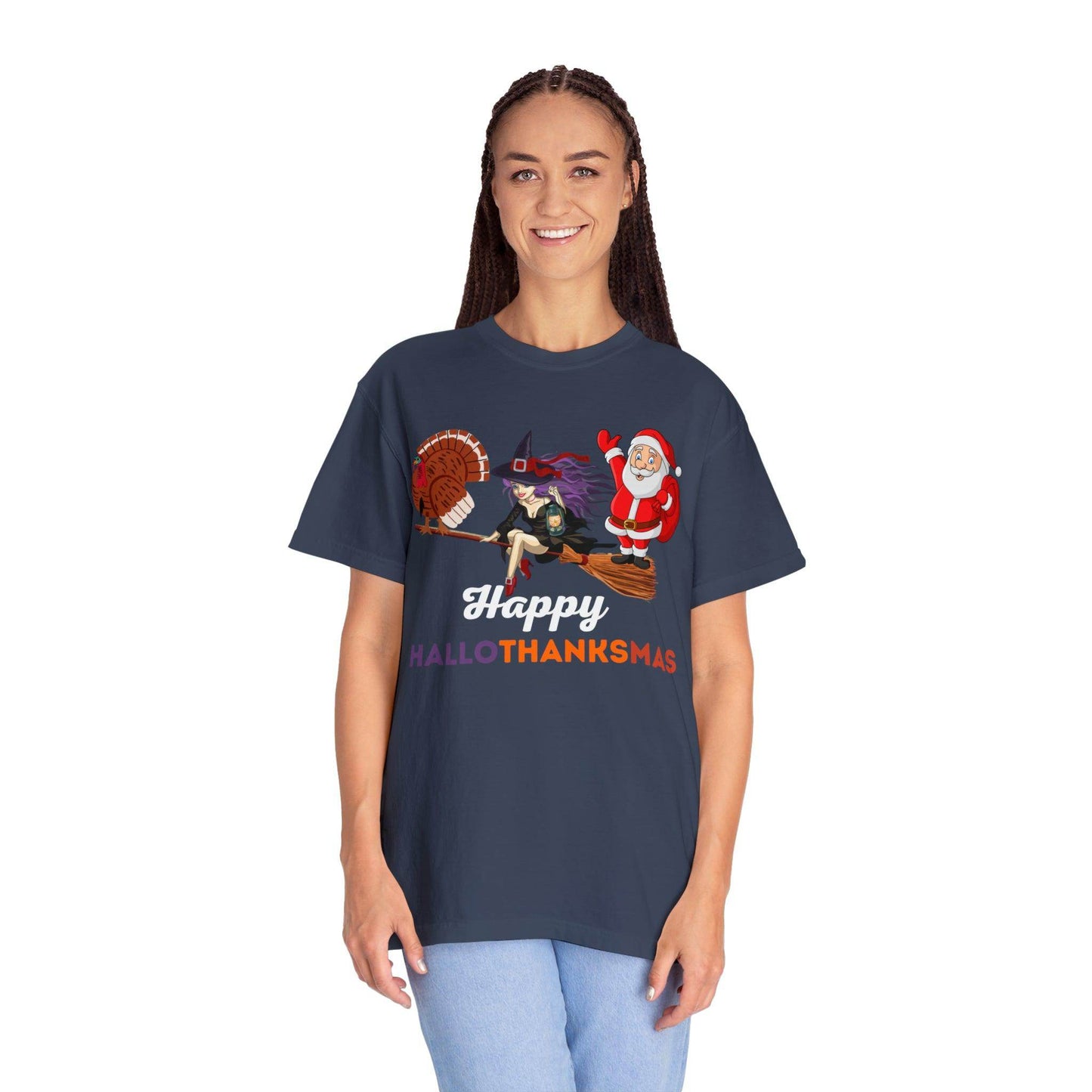 Happy HALLOTHANKSMAS Gift for Fall Halloween Thanksgiving Christmas Gift - Giftsmojo