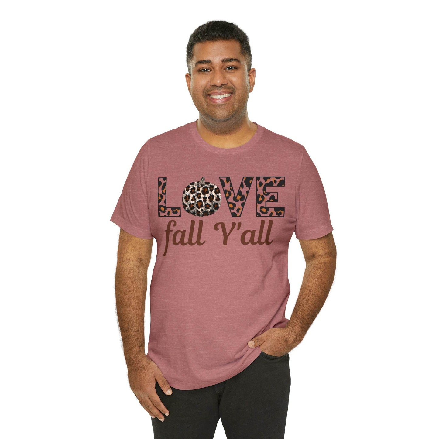 Leopard Print Love Fall Y'all Love Fall shirt Fall lover gift - Giftsmojo