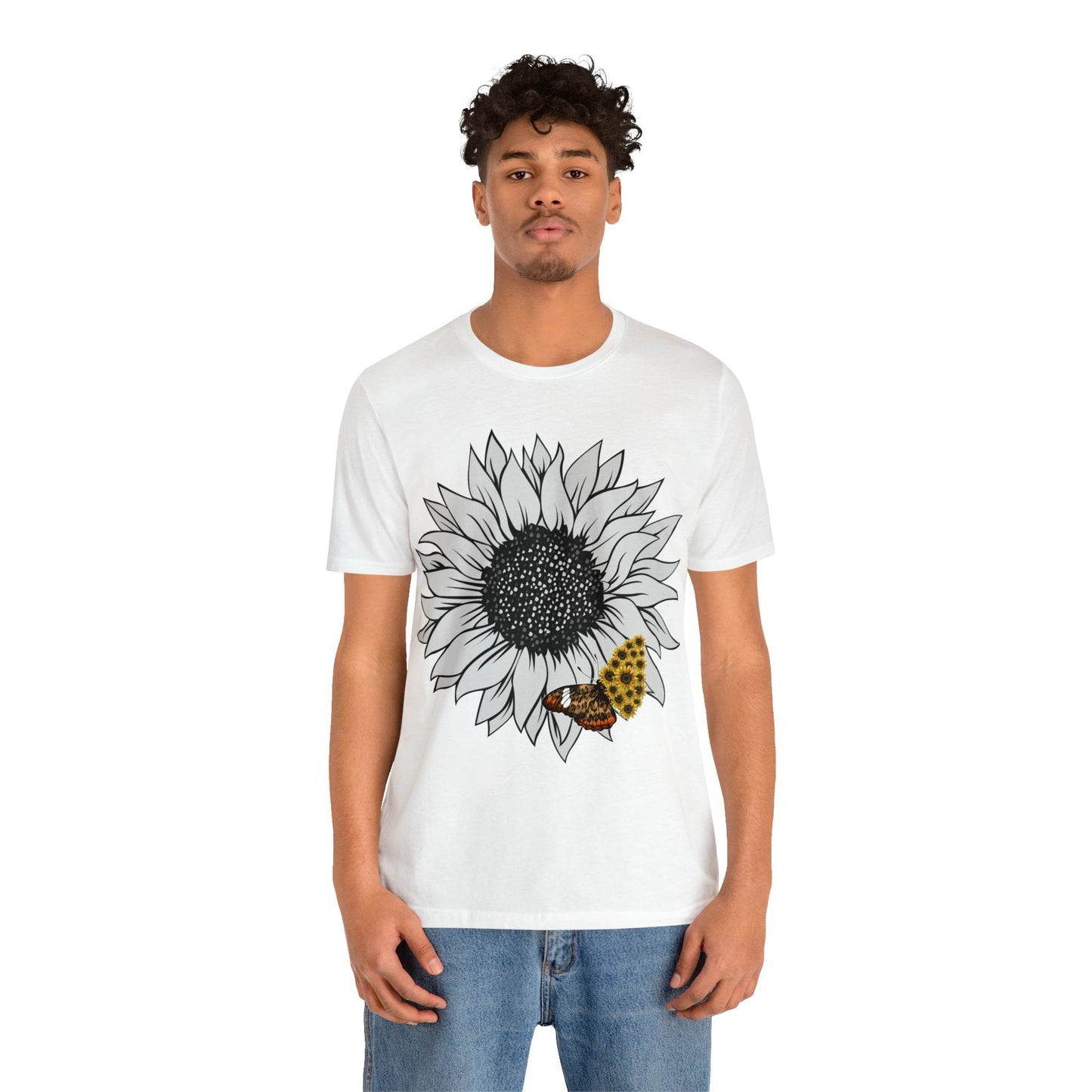 Flower Shirt, Sunflower Shirt, Floral Tee Shirt, Garden Shirt, Womens Fall Summer Shirt Sunshine Tee, Gift for Gardener, Nature love shirt - Giftsmojo