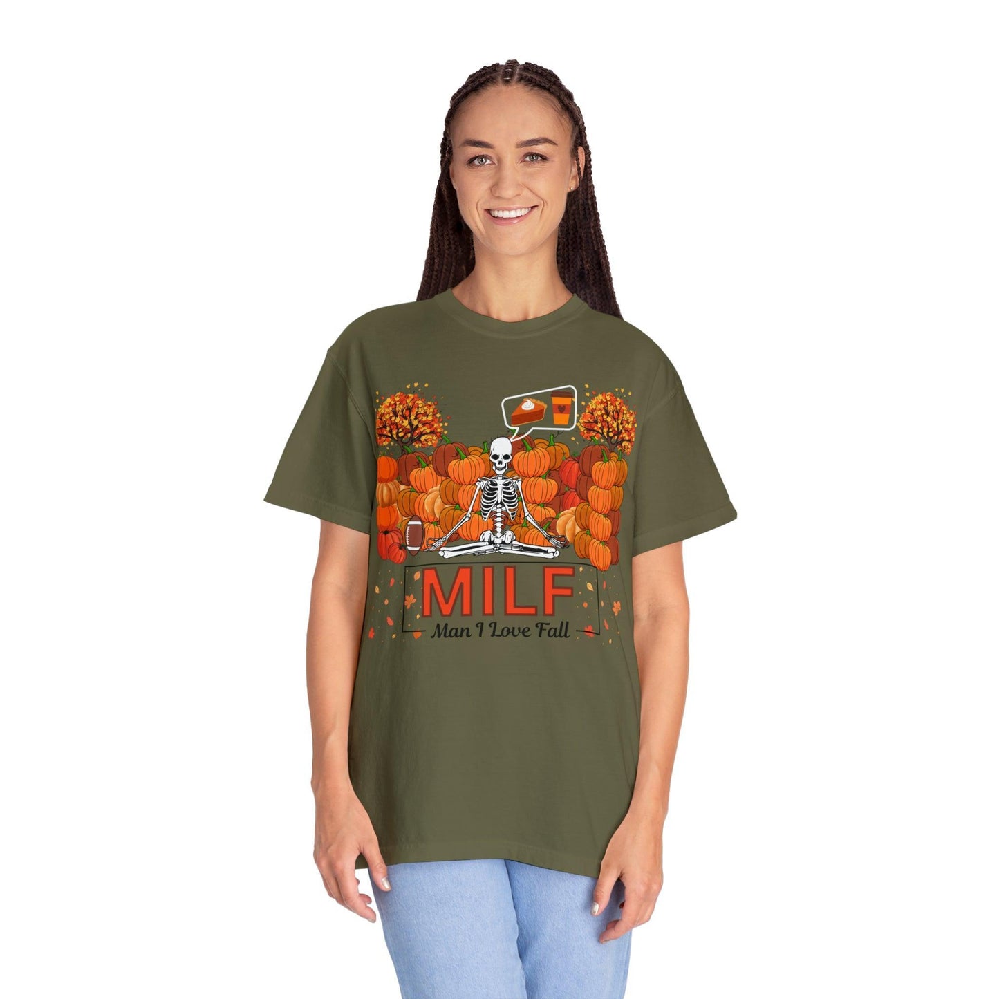 MILF Man I love Fall Gift for Fall Funny Fall Shirts Gift Pumpkin Comfort Colors Shirt