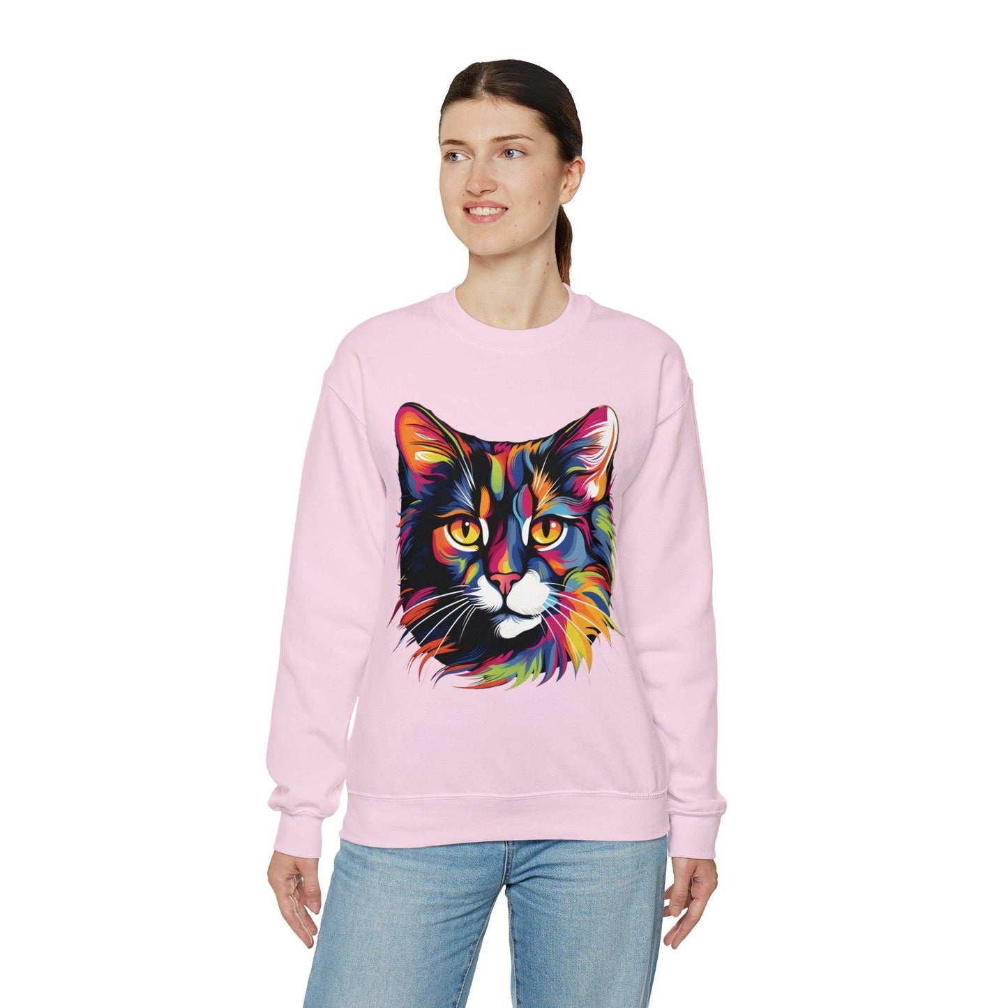 Retro Cat Lover Sweater Animal Lover Gift Cute Cat Mom Gift Cat Lover Gift Vintage Cat Mom Sweatshirt Cat Sweatshirt Cat Crewneck Sweatshirt - Giftsmojo