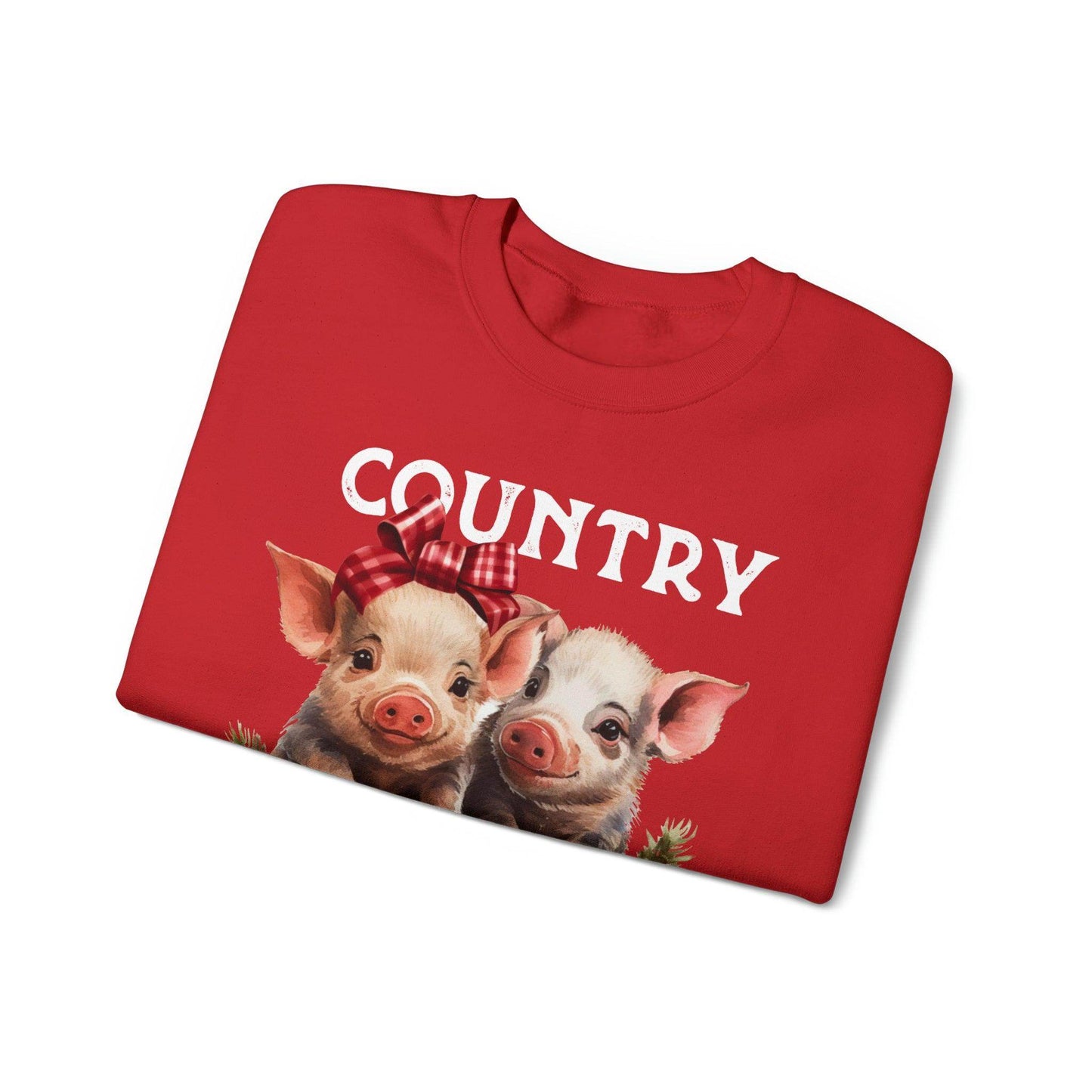 Farm Country Christmas Sweatshirt Christmas in The Barn Sweatshirt Christmas Farm Sweatshirt Christmas Sweater Trendy Christmas Shirt Farmers - Giftsmojo