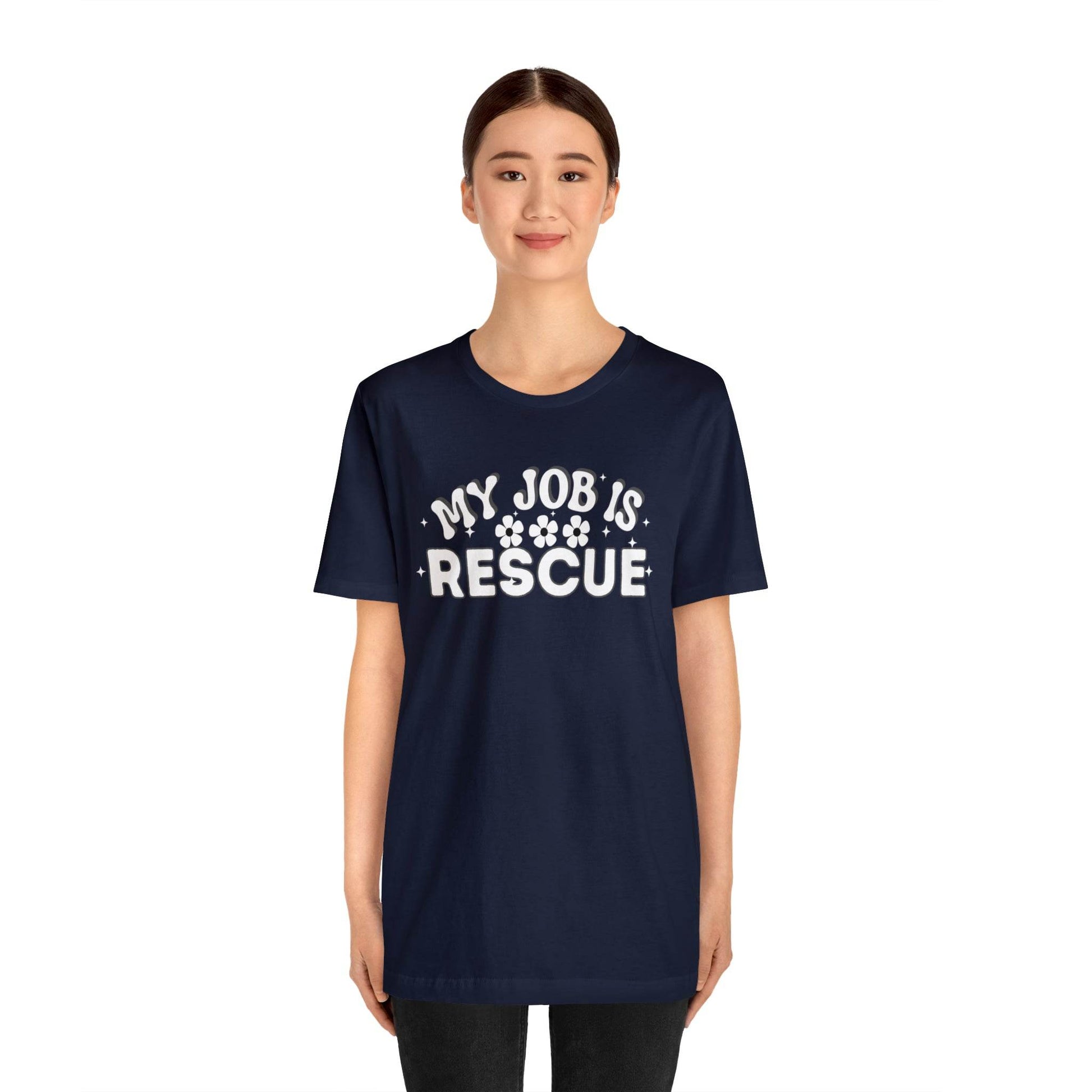 My Job is Rescue Shirt Firefighter Shirt Coast Guard Shirt - Giftsmojo