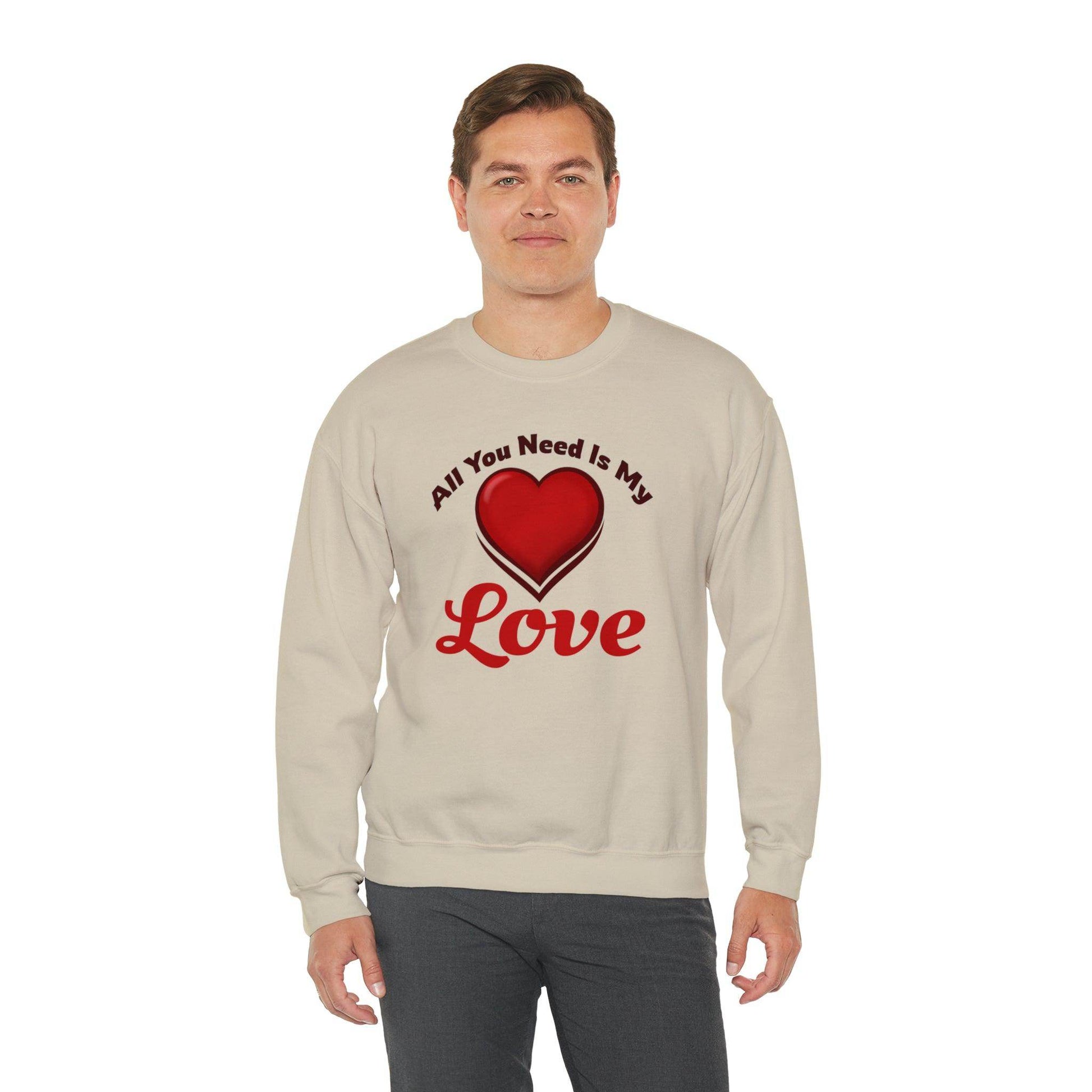 All you need is My Love Tee Hooded Sweatshirt - Giftsmojo