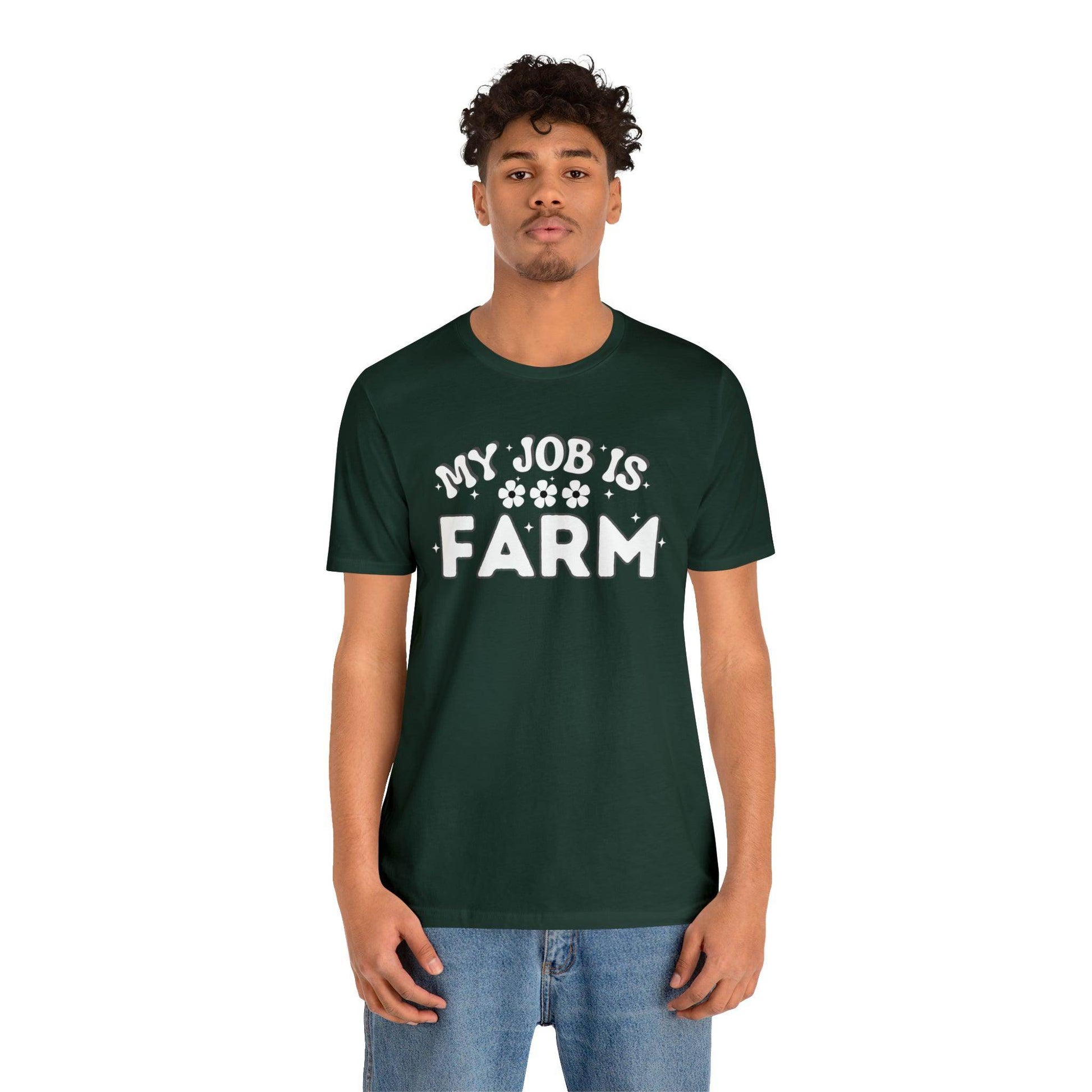 My Job is Farm Shirt Farmer Shirt Farming Shirt Homestead Gardening Shirt Farmers, Farmhand, Livestock Farmer, Crop Grower Horticulturist, Animal Scientist, Agricultural Engineer Environmental Scientist,  - Giftsmojo