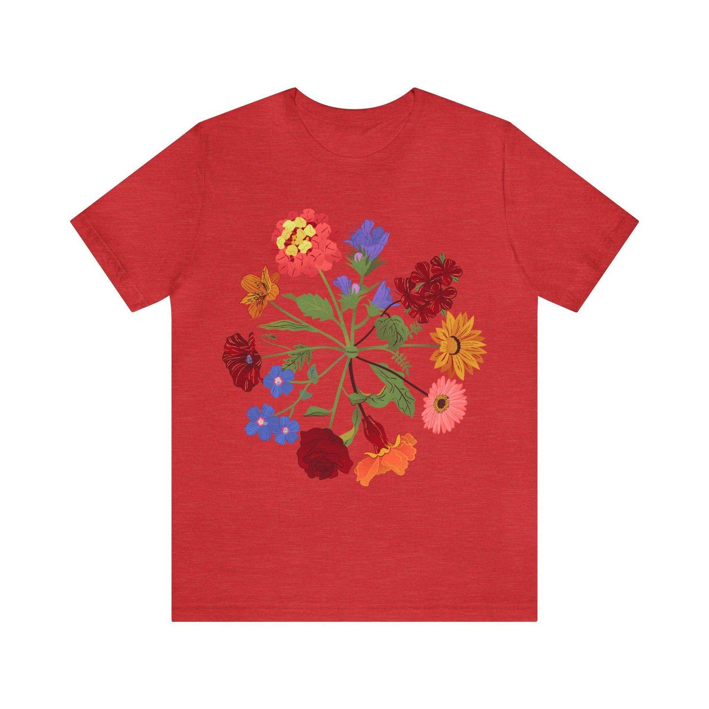 Wildflower Tshirt, Flower Shirt, Types of Flowers Shirt, Floral Tshirt, Gift for Women, Ladies Shirts Best Friend Gift, Plant Mom Nature Tee - Giftsmojo
